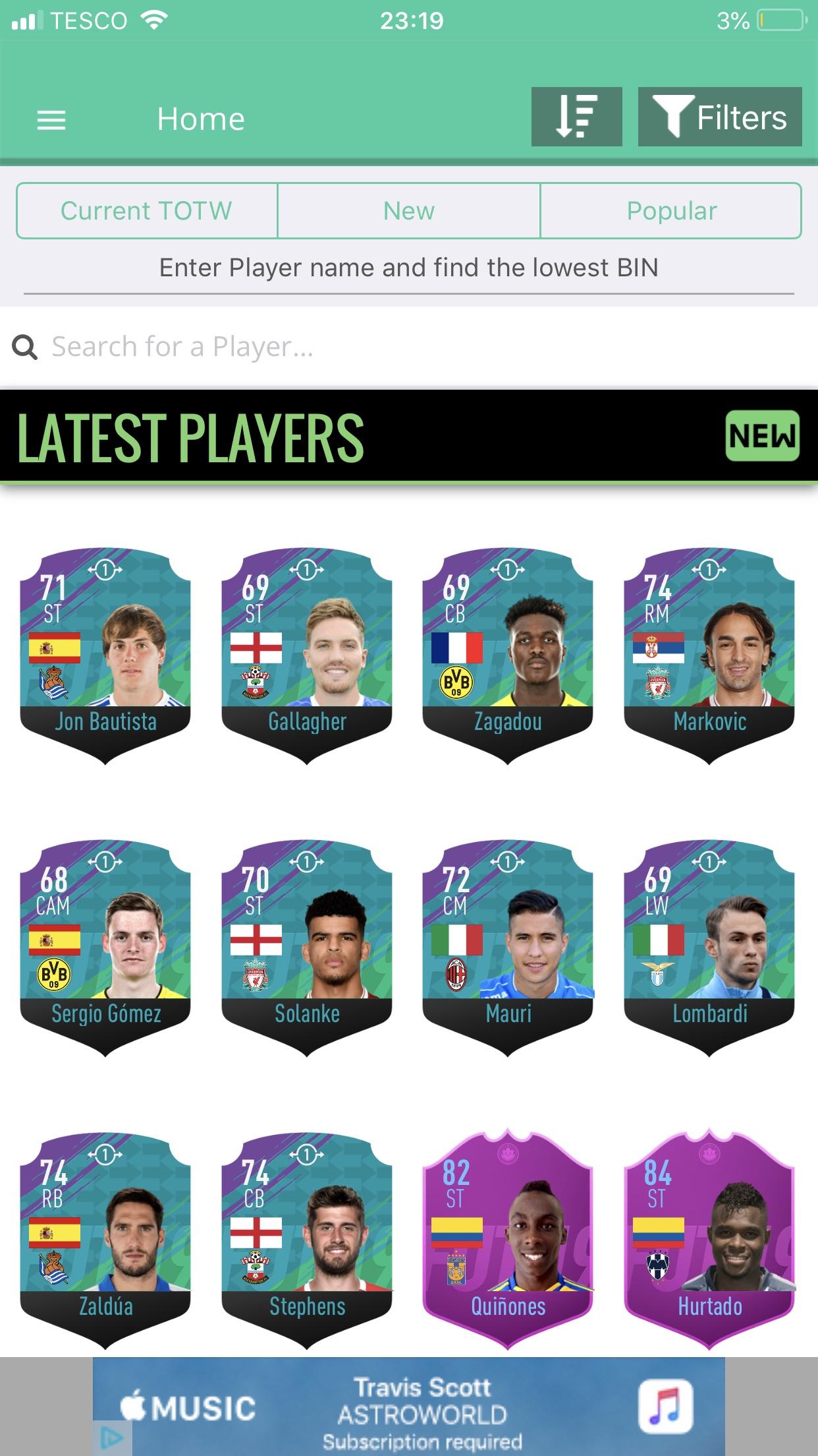 FUTSWAP all players just came up on futbin, all with price ranges ? FIFA