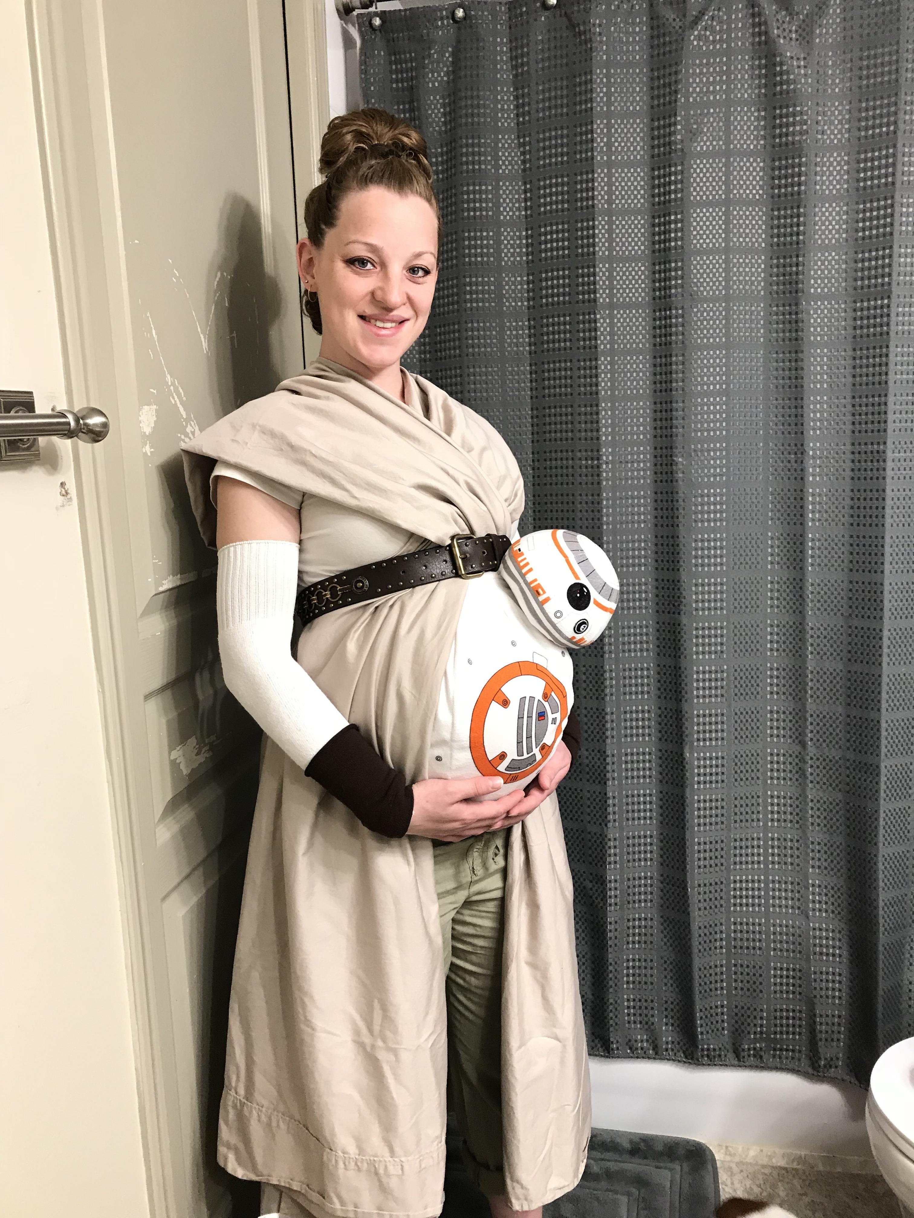 My pregnant wife’s Halloween costume last year. Thought this sub might