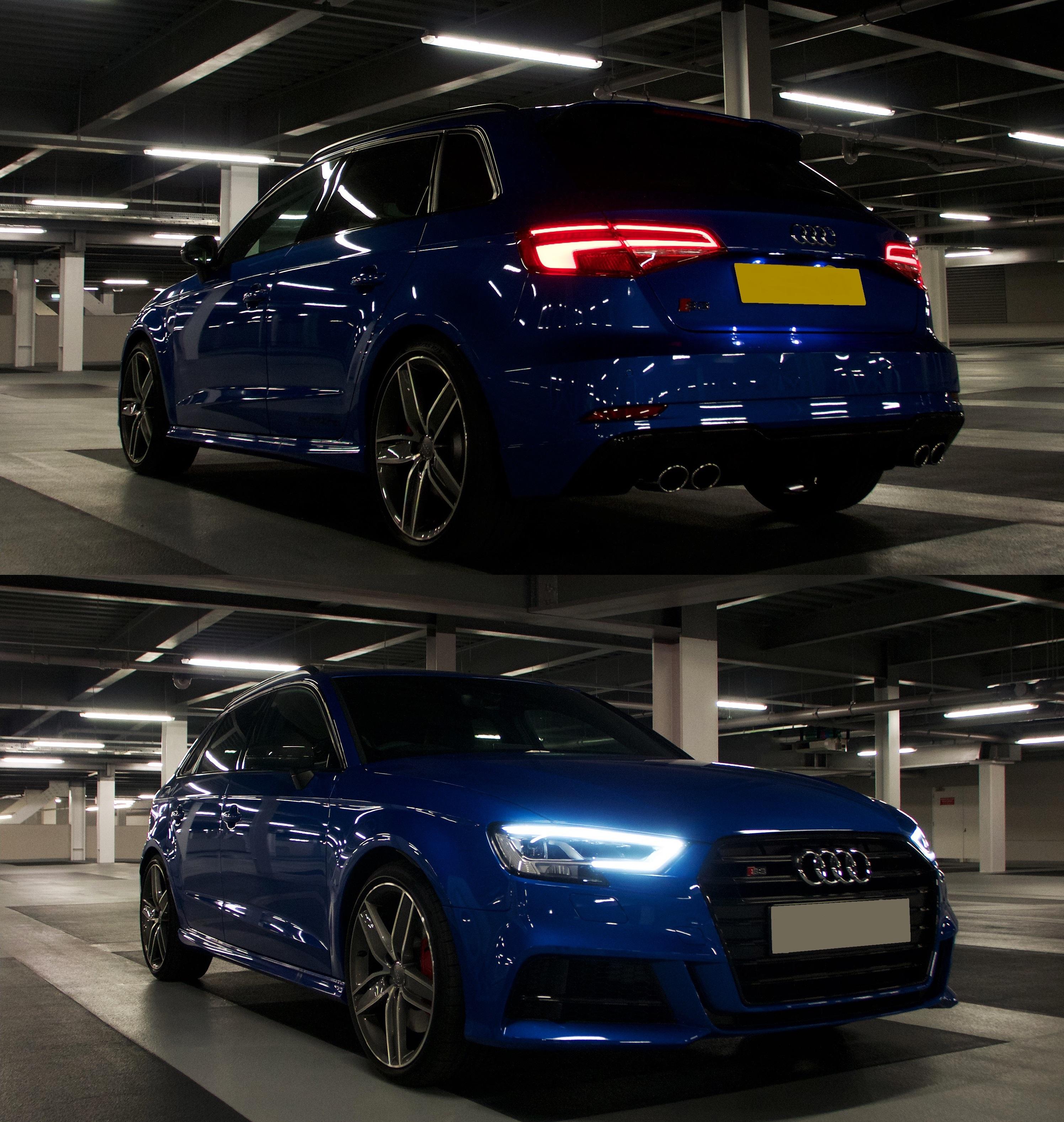 My Ara Blue S3 looking moody Audi