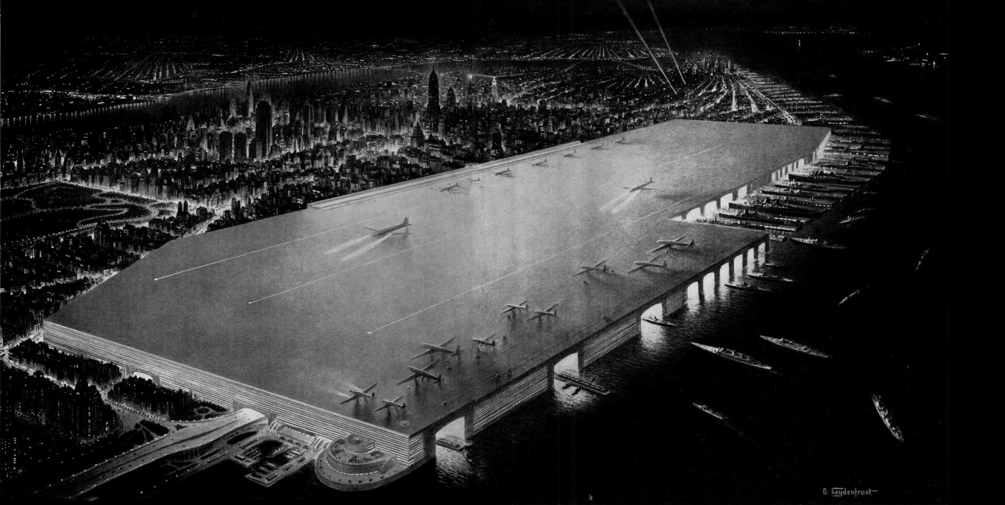 "The Hudson River Terminal Project", a combined Airport and Seaport for