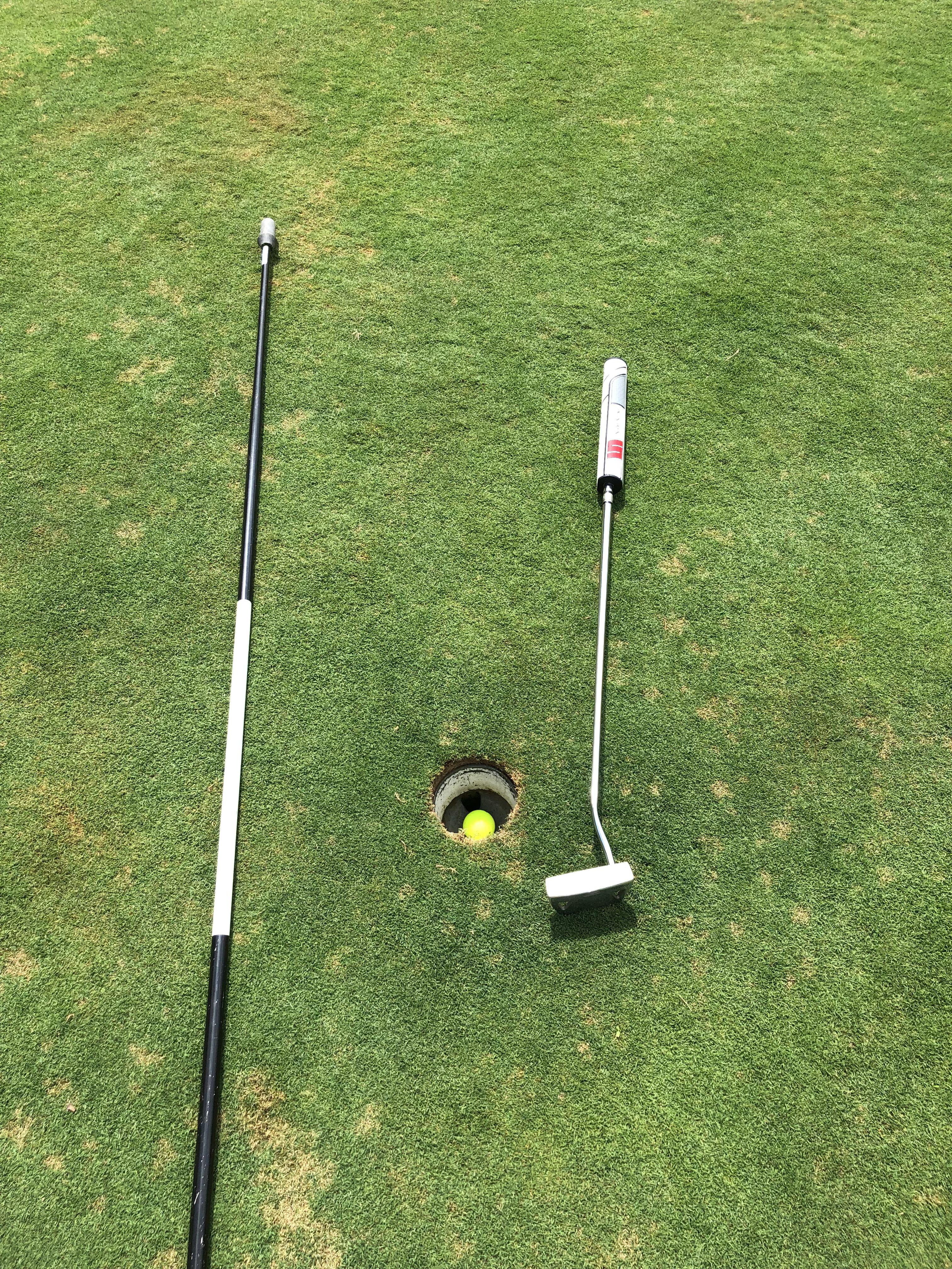 Just shot my lowest score ever, taking my penalties and all. 78 for 18 holes and took 3 hours