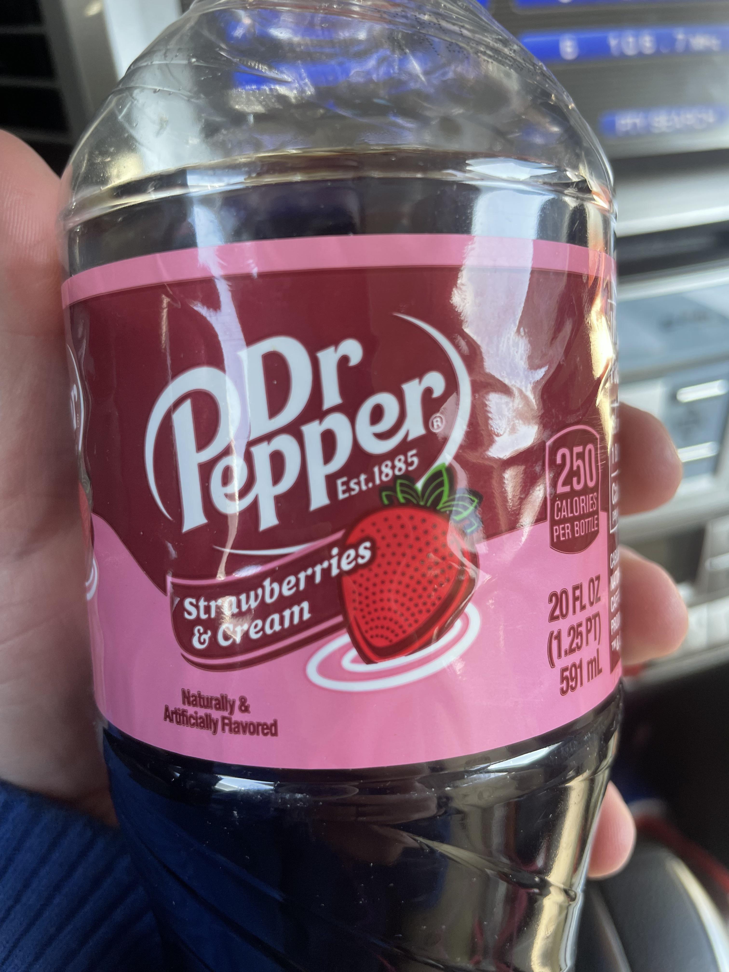 Strawberries and cream Dr Pepper. r/mildlyinteresting