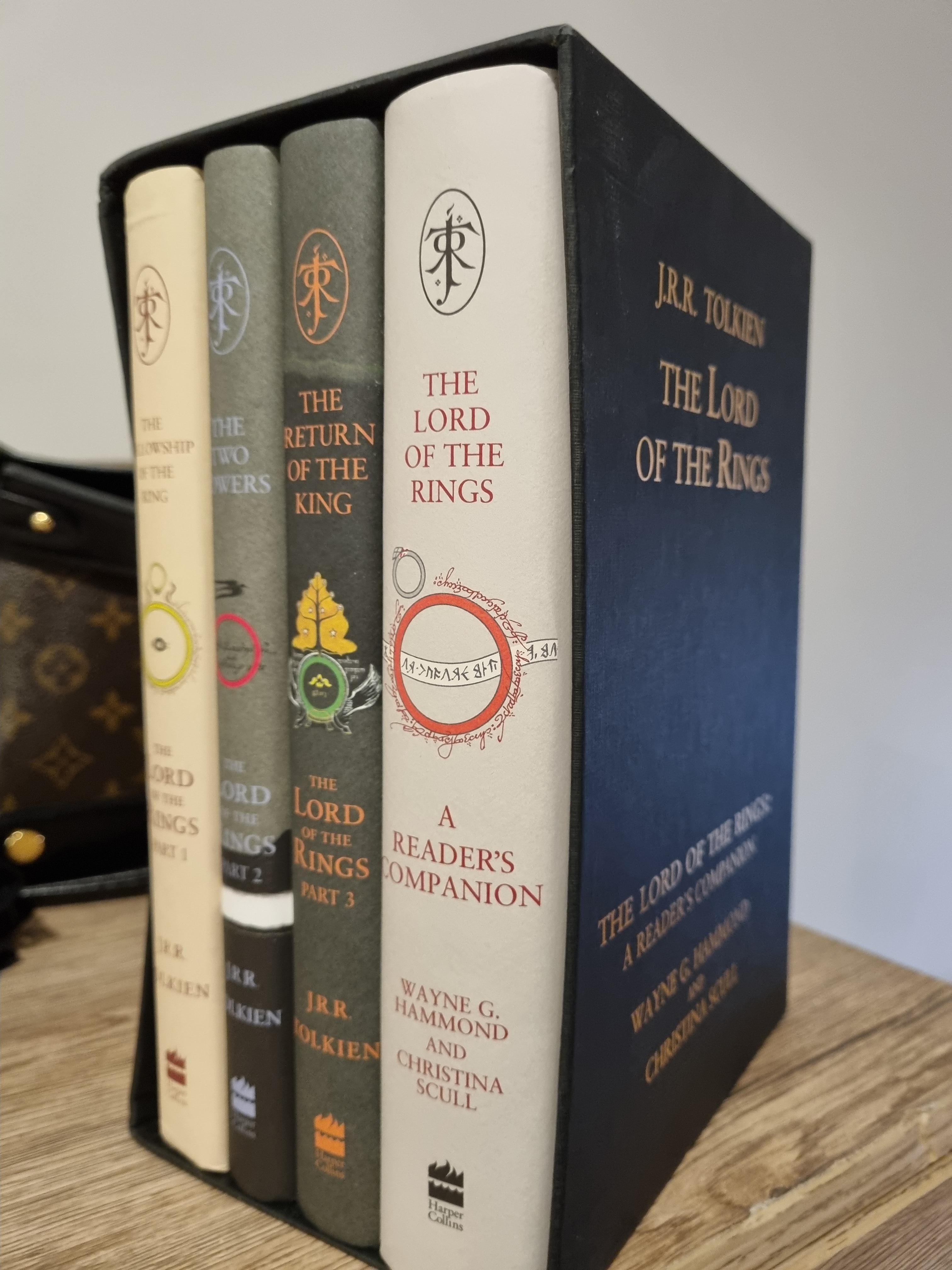 Got this beautiful hardcover set for Christmas! So happy! r/lotr