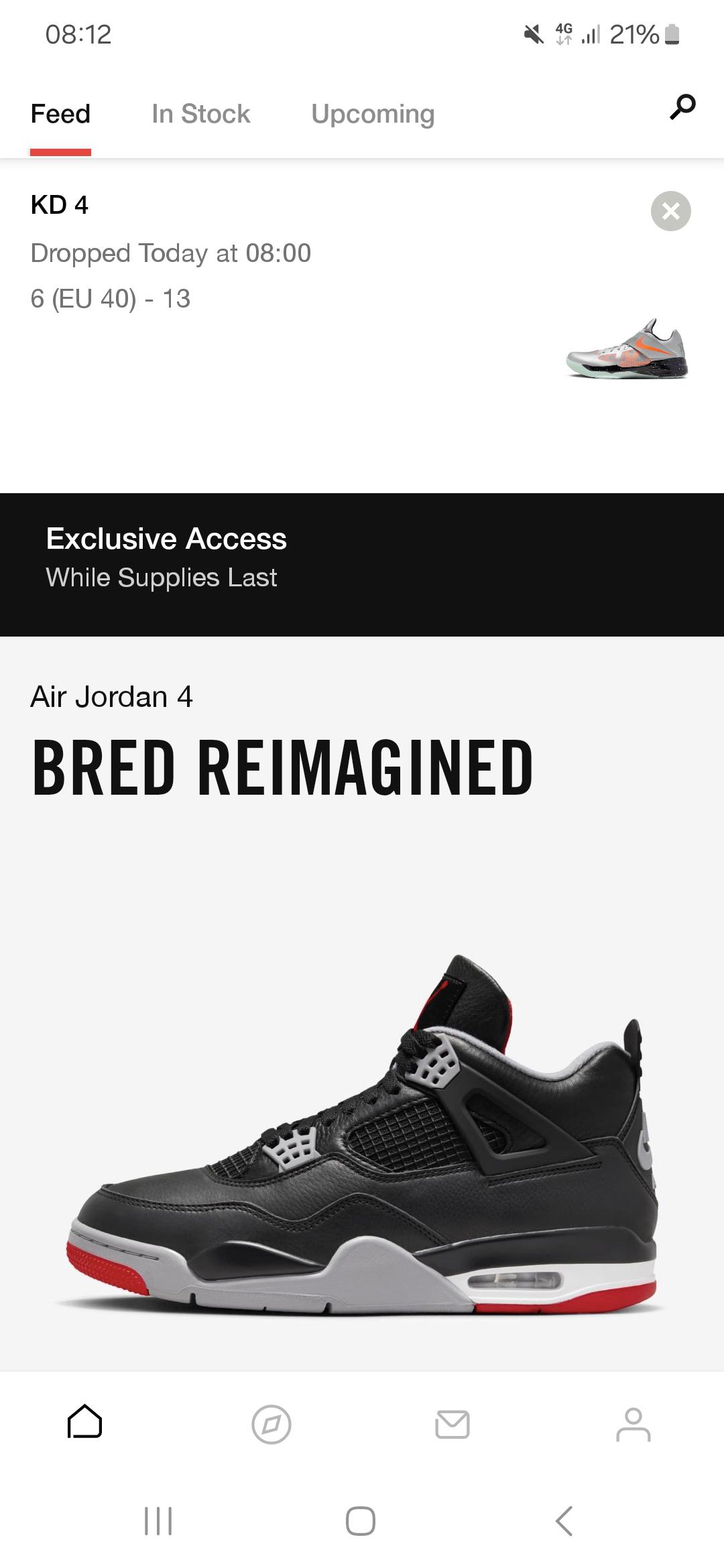 JORDAN 4 BRED REIMAGINED EARLY ACCESS r/SNKRS