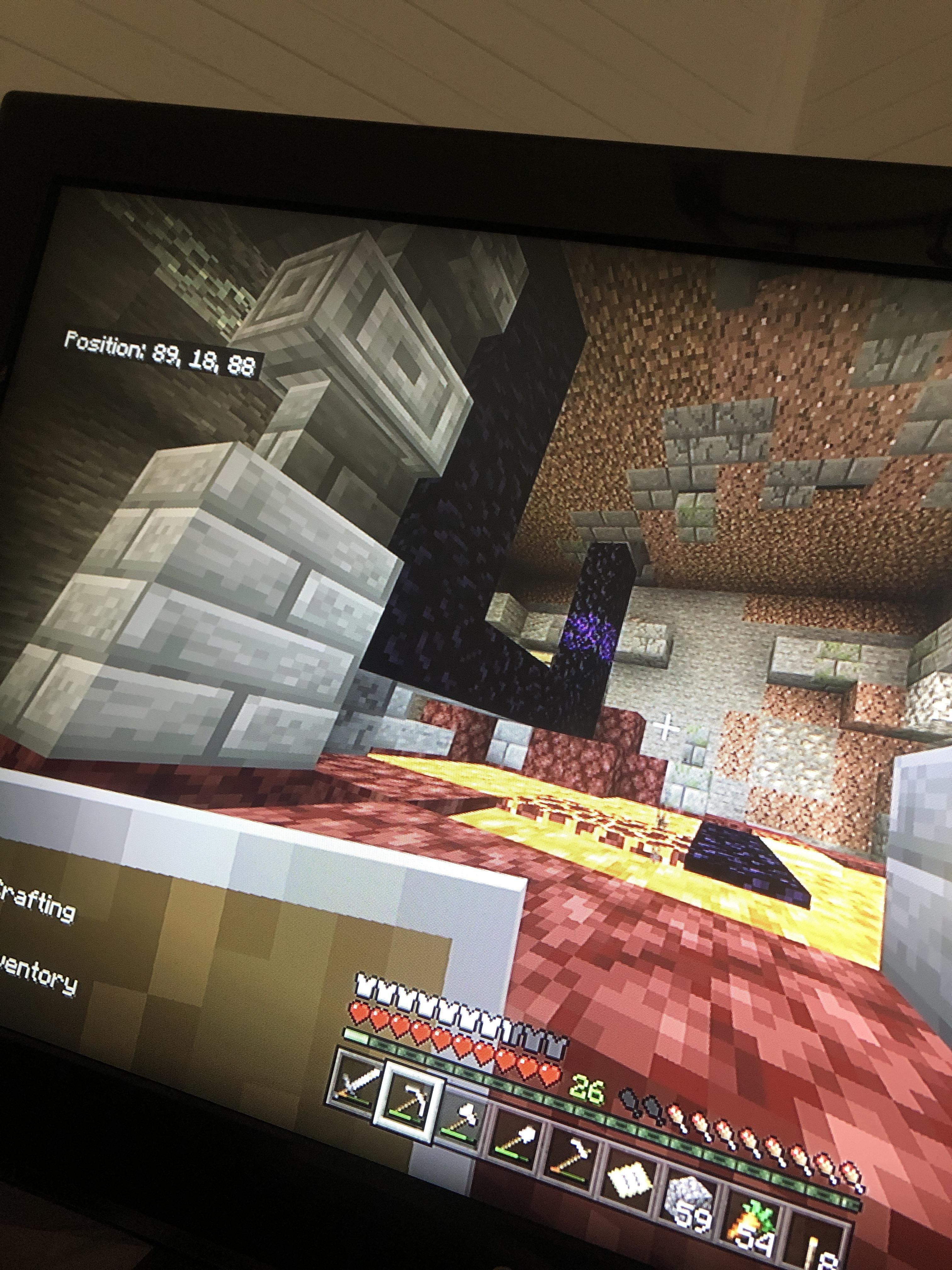 What’s the chances of a broken portal spawn underground? r/Minecraft