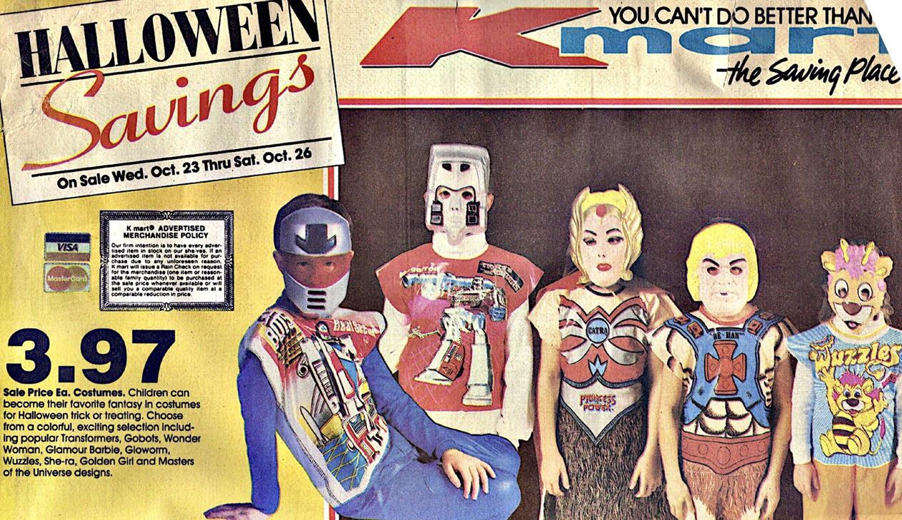 1985 Halloween Costumes (Twitter RetroNewsNow) r/kmart