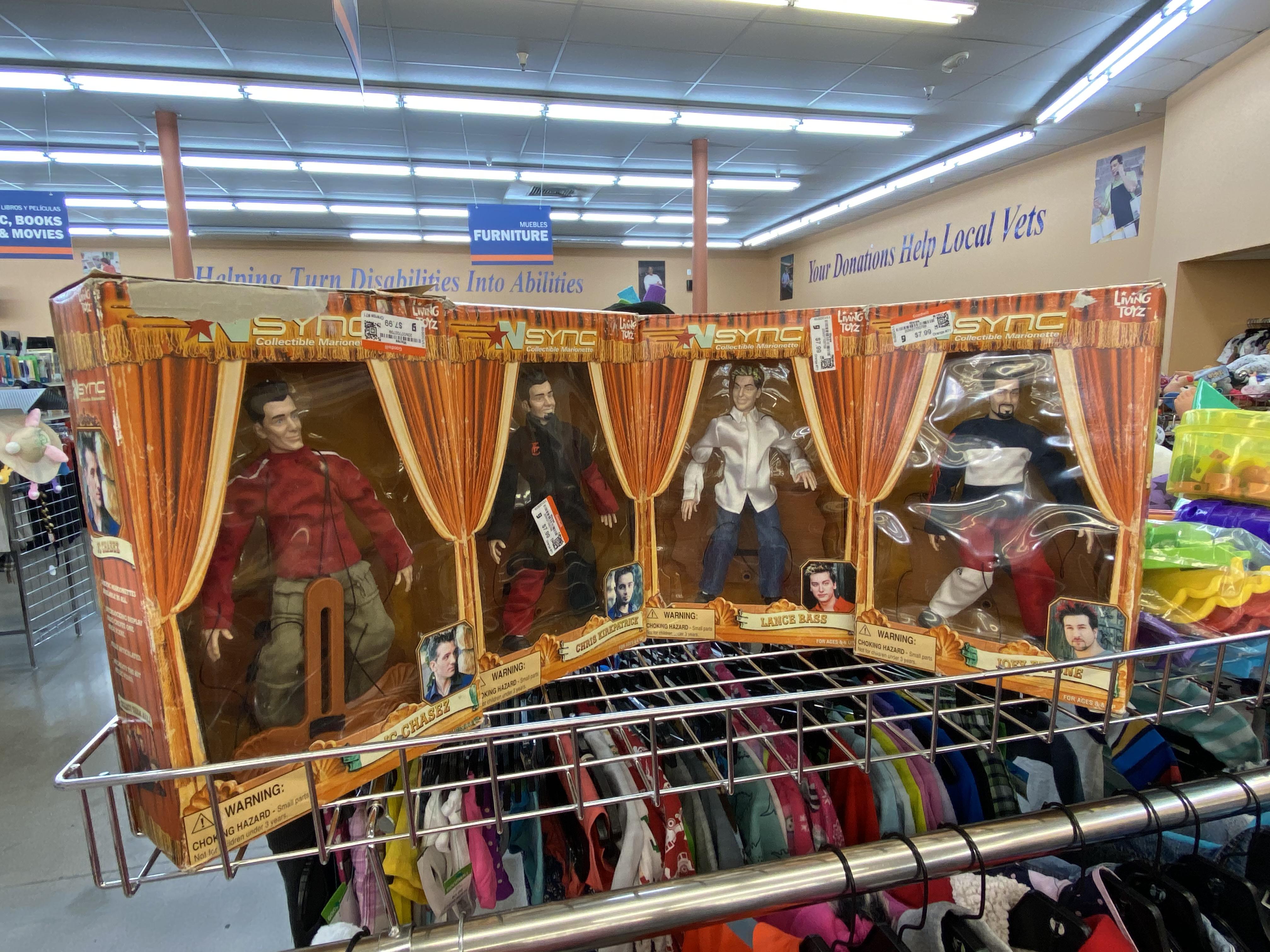 An interesting find today. NSYNC Collectibles. Either someone grabbed