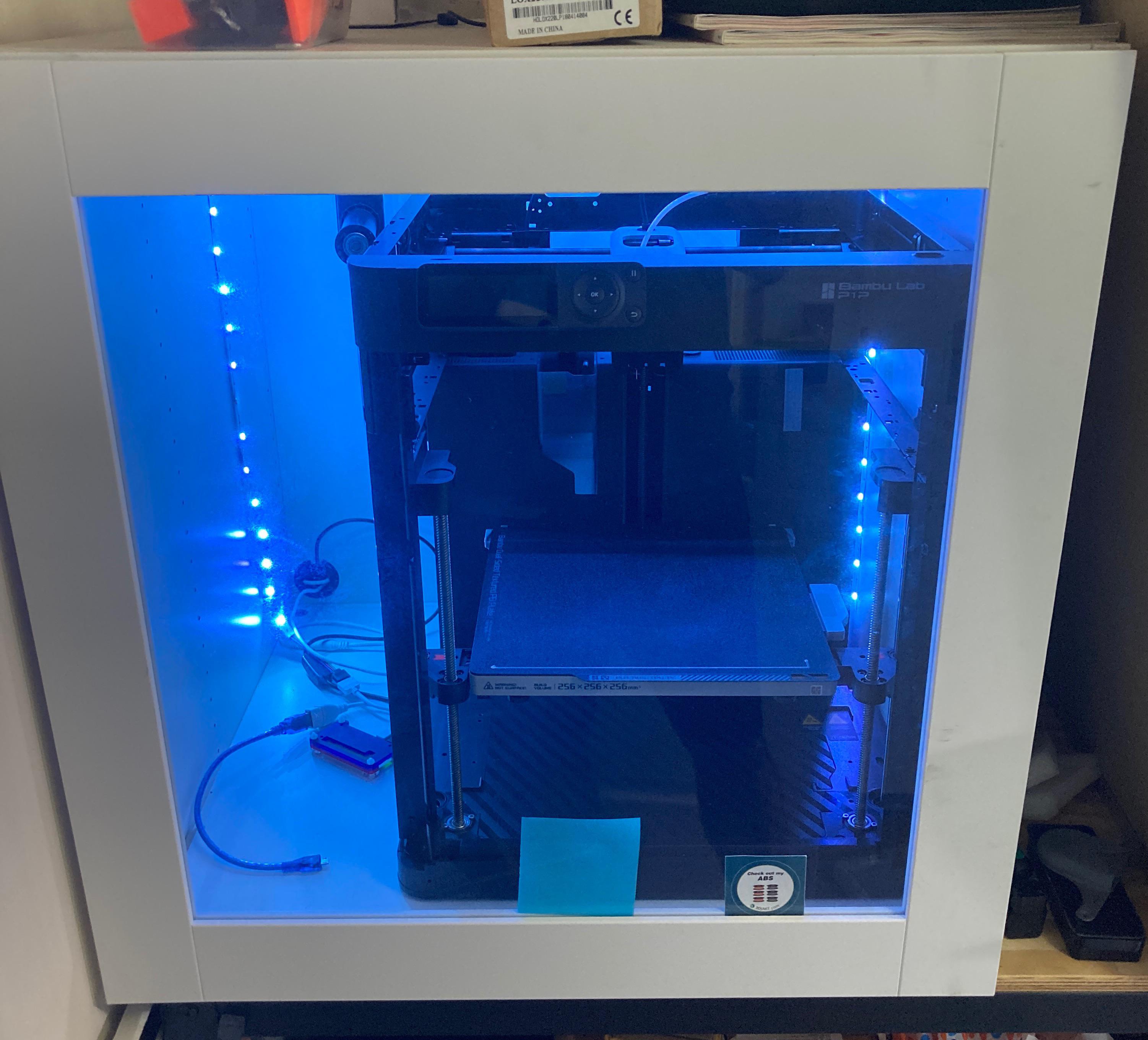 My new P1P fits well in my Ikea This housed my ender 3