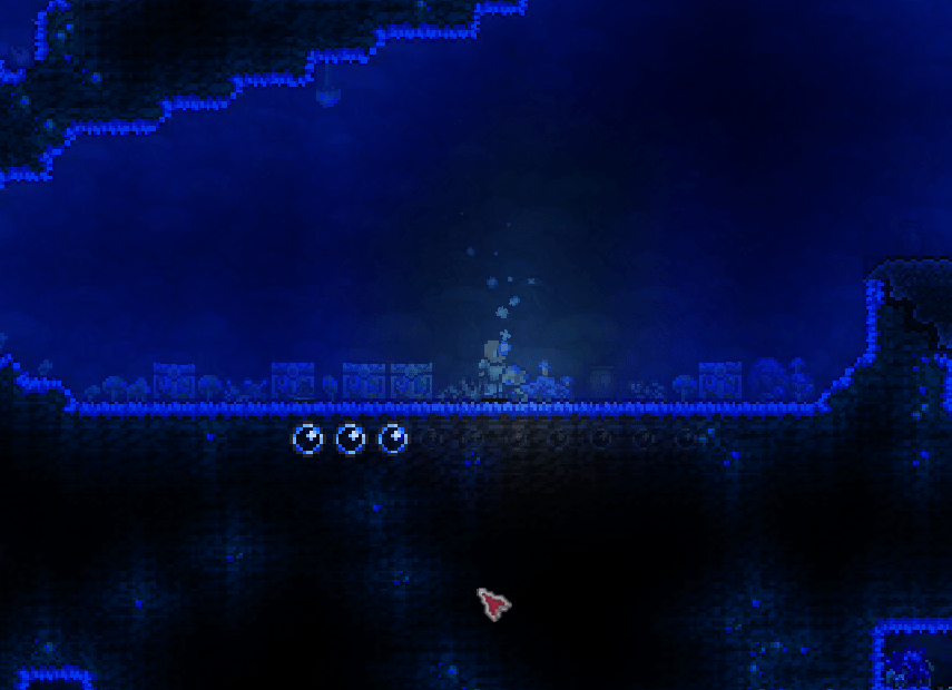 a mushroom biome with 5 ocean chests in it. neat. r/Terraria
