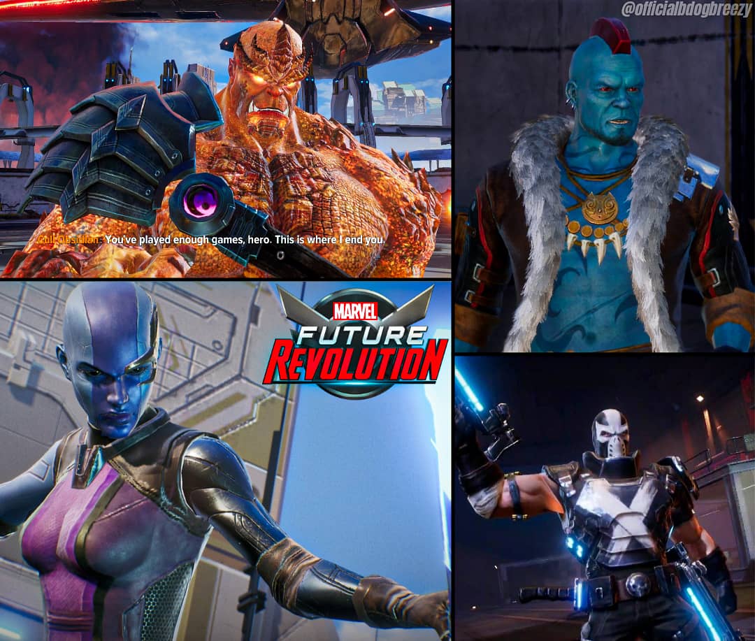 Here are some shots of characters including Crossbones in Marvel Future Revolution! r