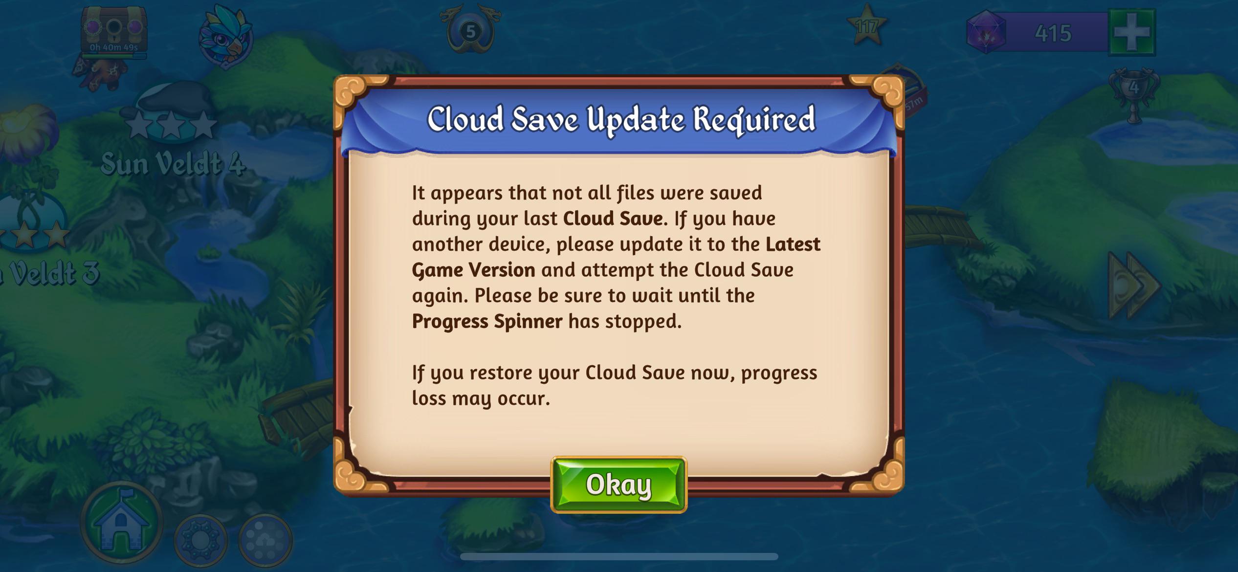 This keep popping up when I try and save I don’t play on any other