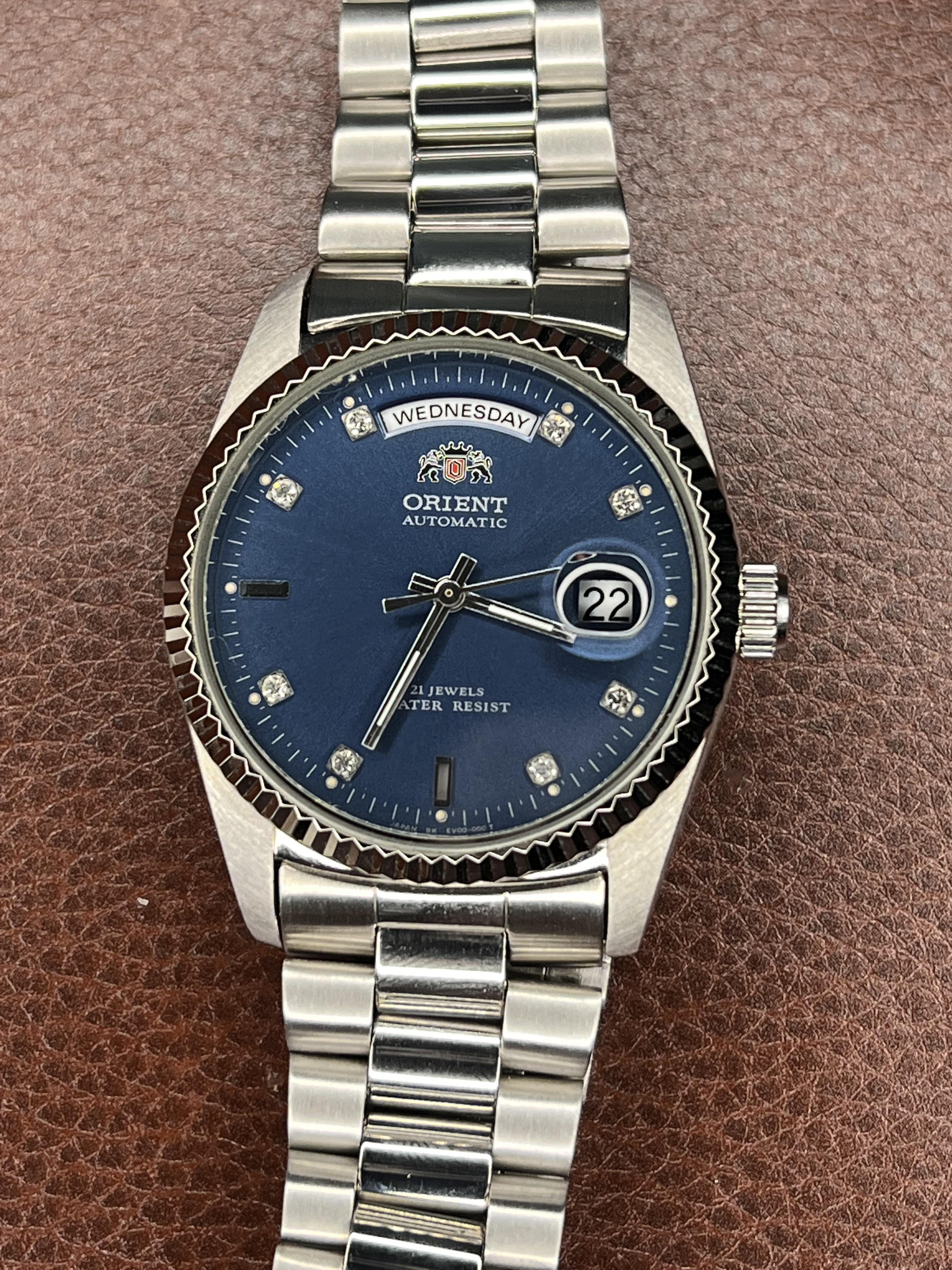 [WTS] Orient President Daydate Blue Mint . r/Watchexchange