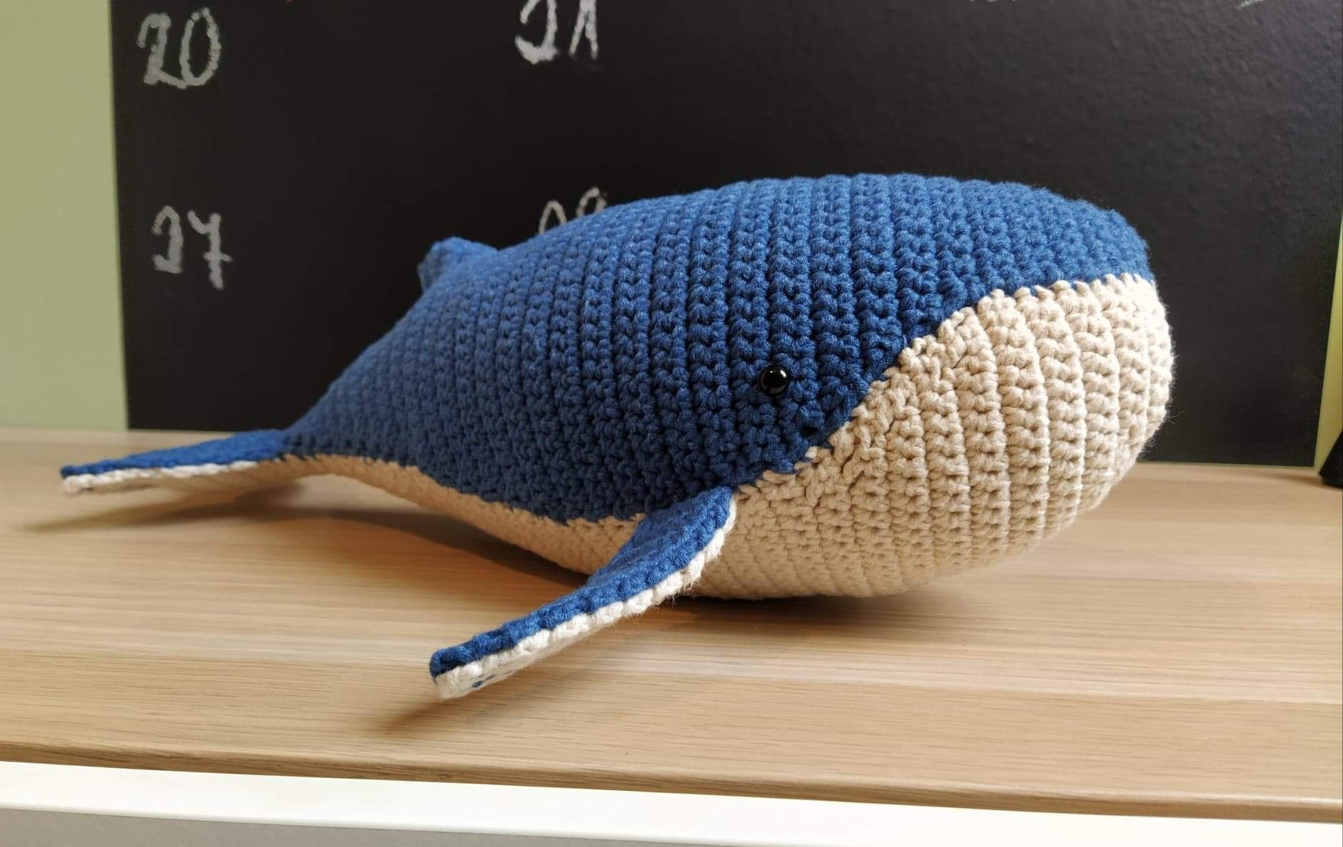 I present you Baby Humpback Whale. crochet