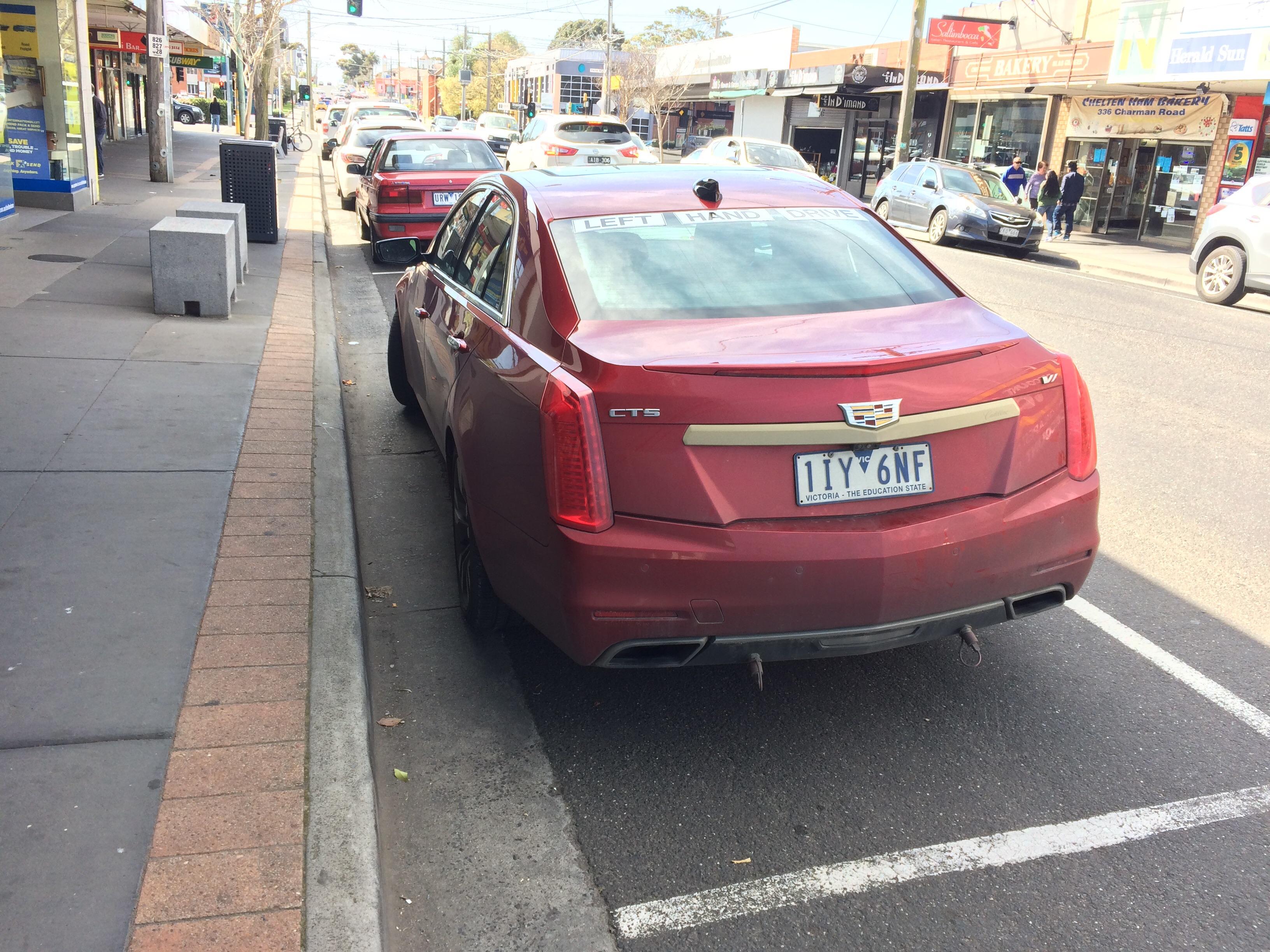 Spotted an LHD Cadillac CTS in Melbourne, Victoria (Australia). r/Autos