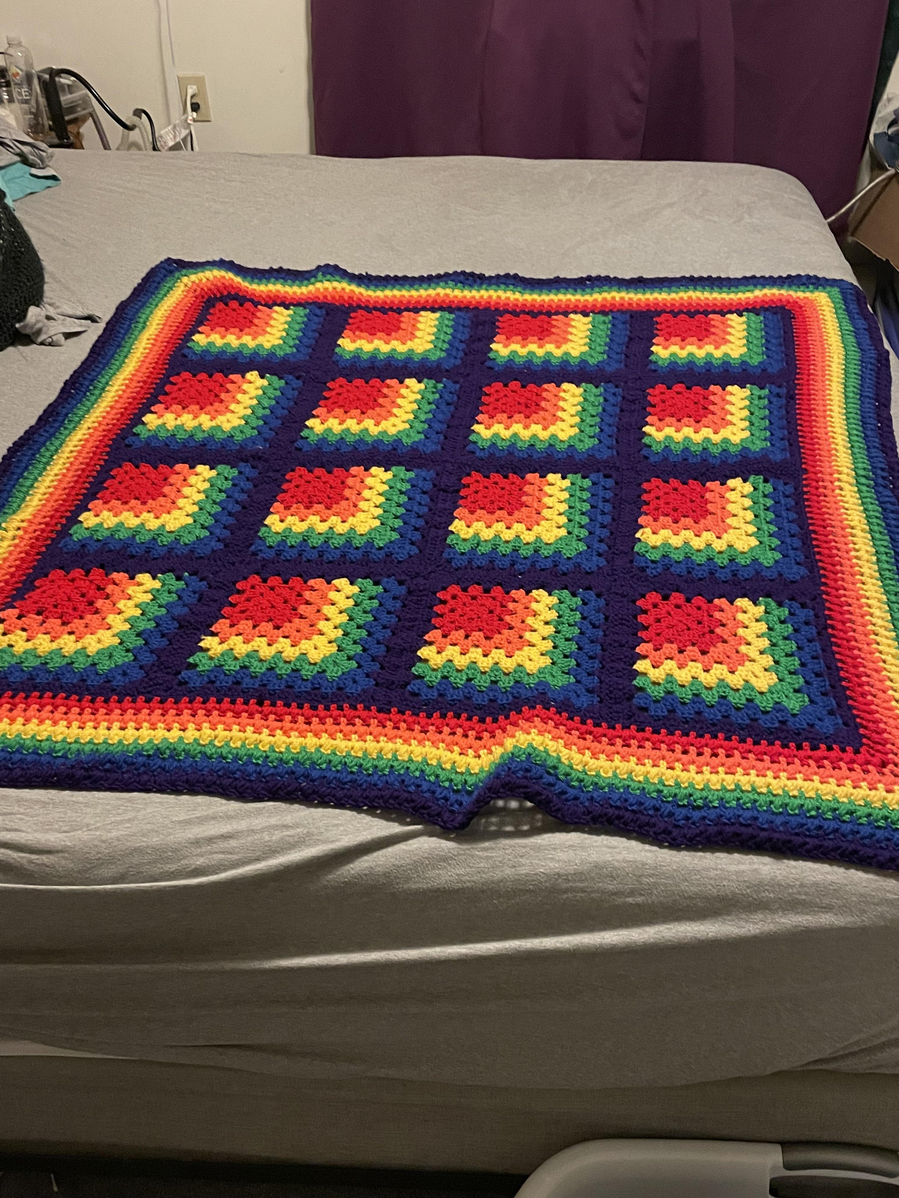 🌈 blanket r/crochet