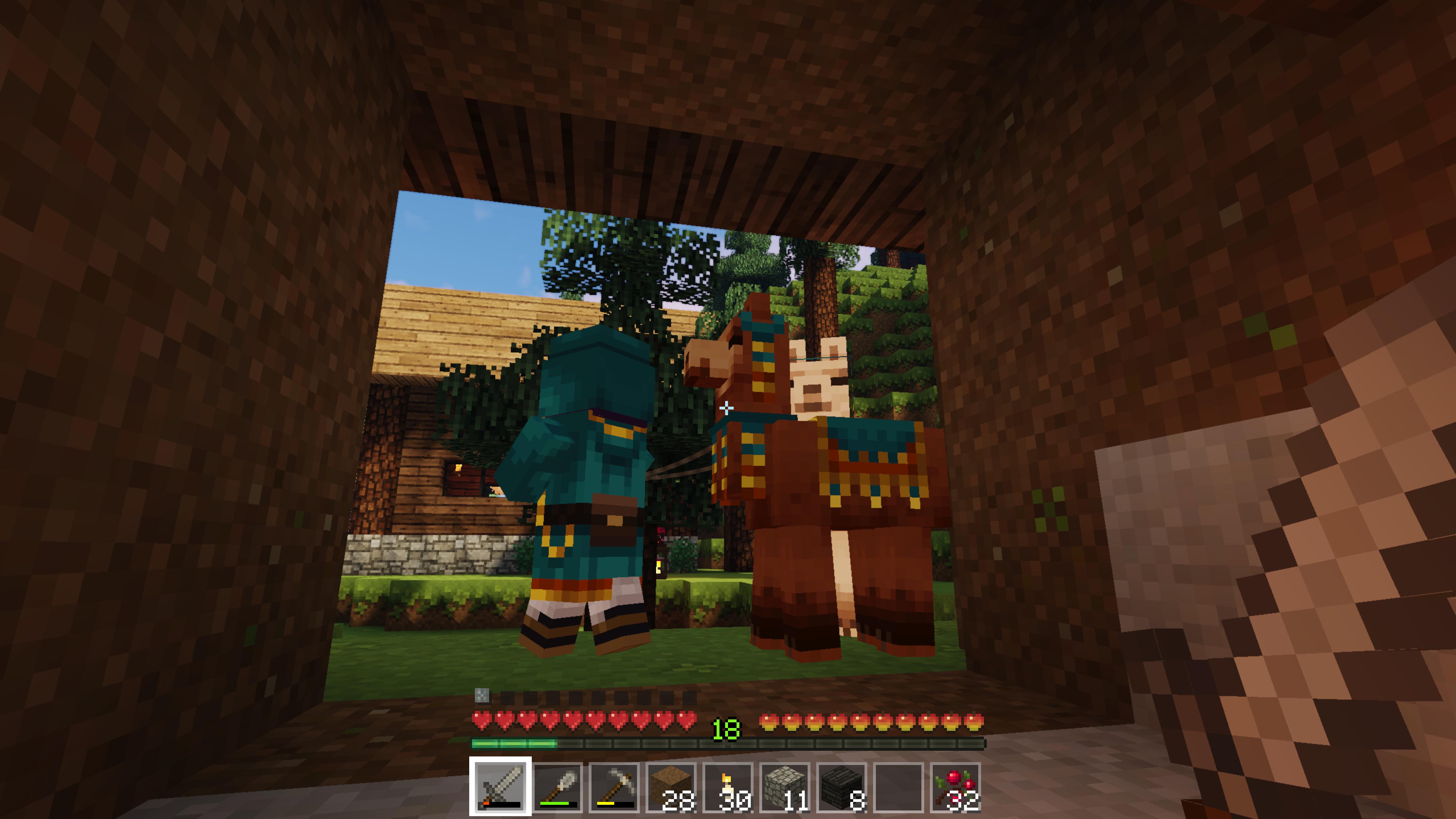 there’s a pillager raid nearby so i was super on edge about going