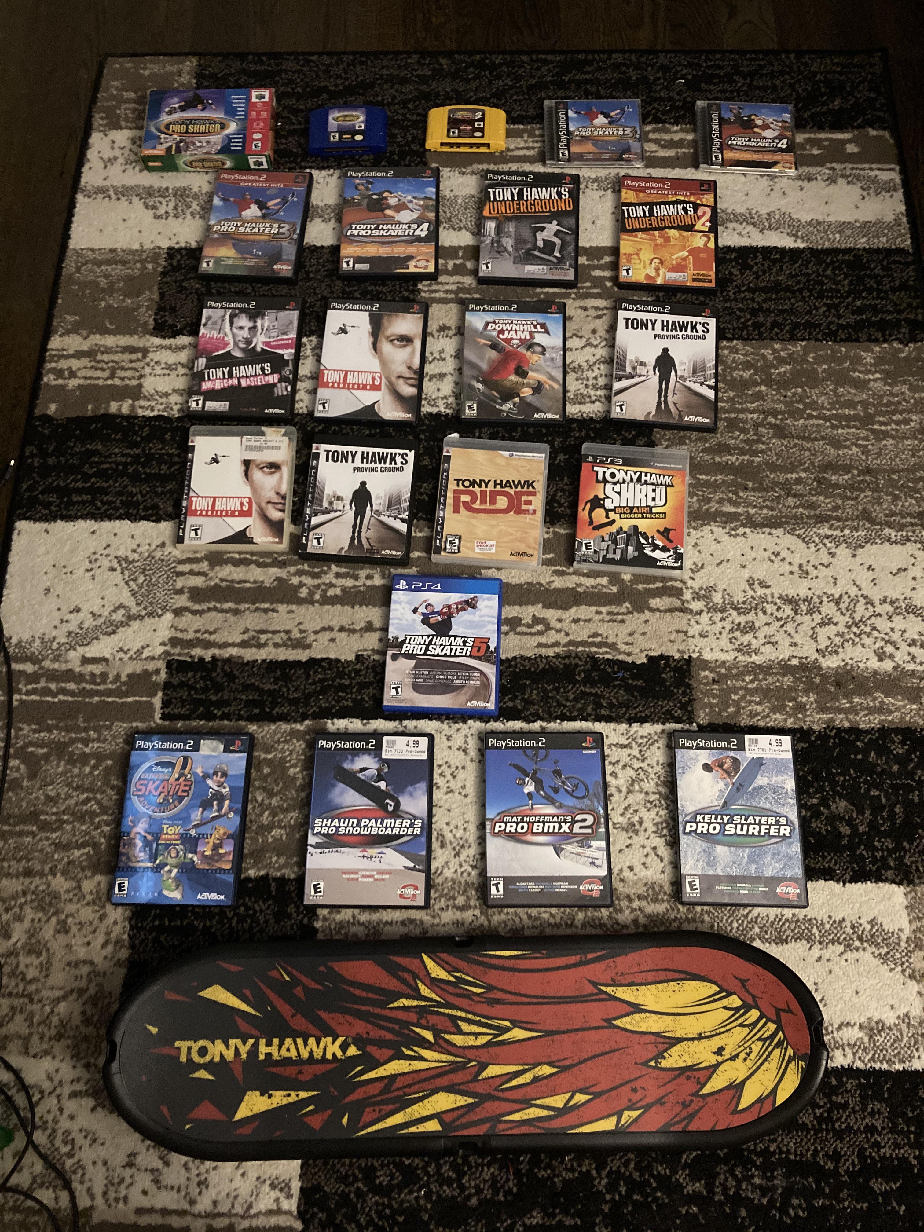 My THPS Collection as of November 27, 2020. Starting collecting about 3