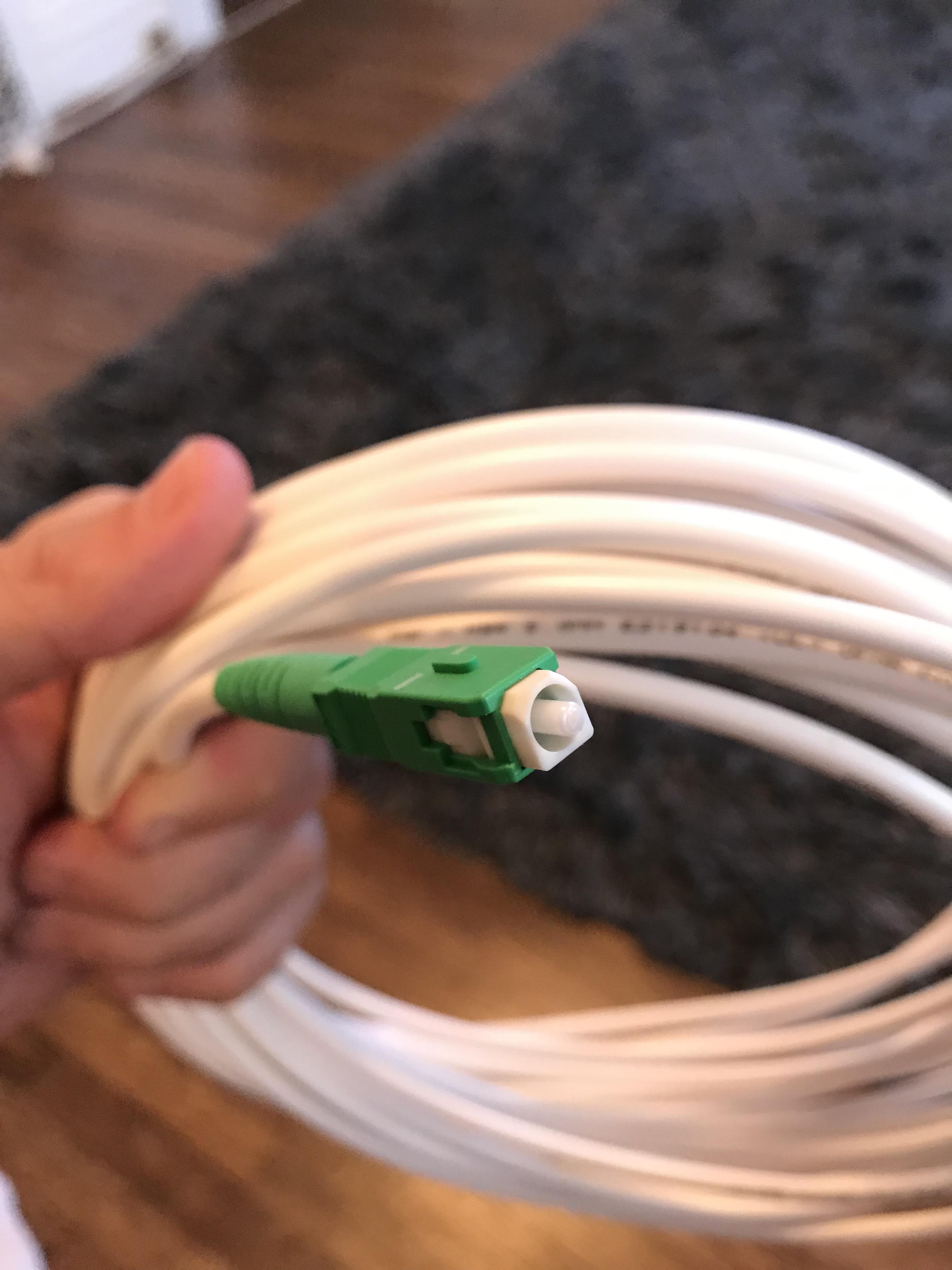 Hi I’m hoping to use this extra cable to extend my home fiber optic cable. Is there a
