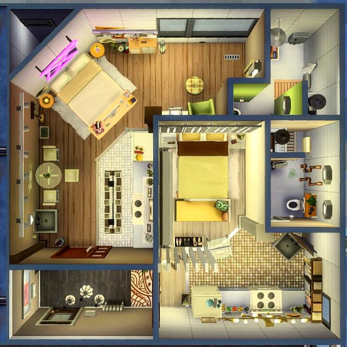 910 MEDINA STUDIOS SPLIT IN H A L F 🏢 2 Apartments in 1 r/thesims