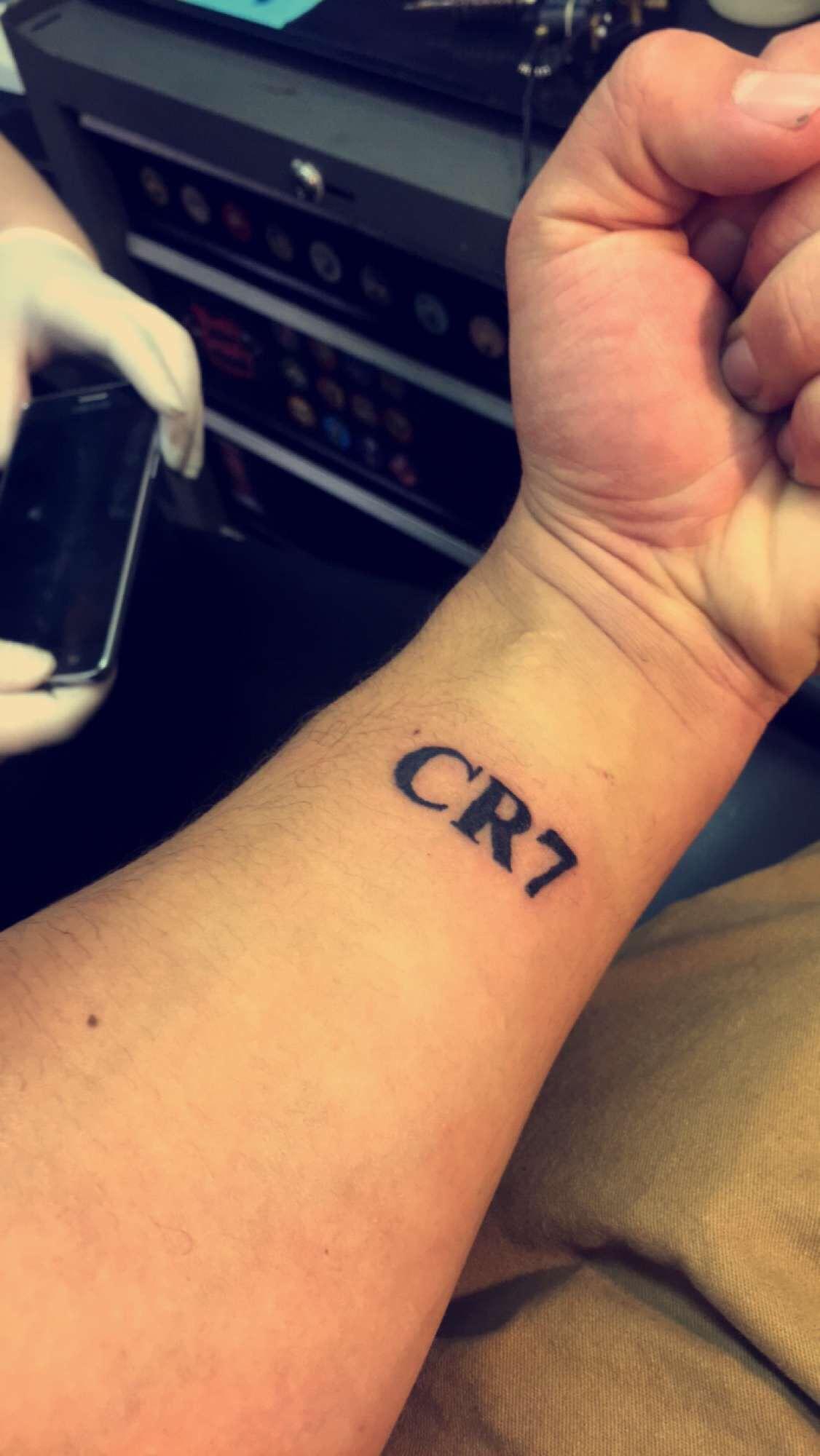 Got a CR7 tattoo. Hate away realmadrid