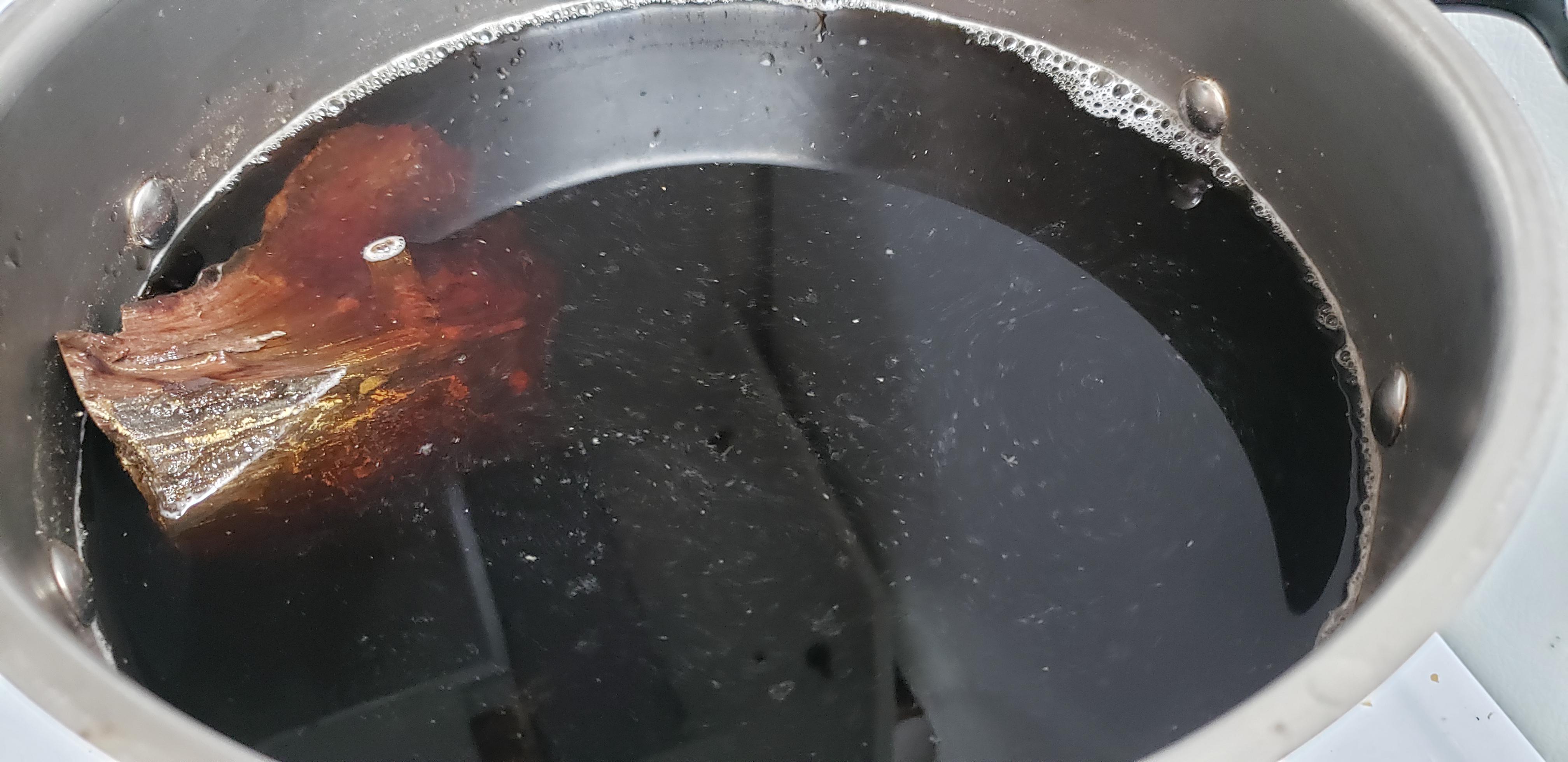 I'm boiling drift wood to add to a tank how can I save the "tannin tea