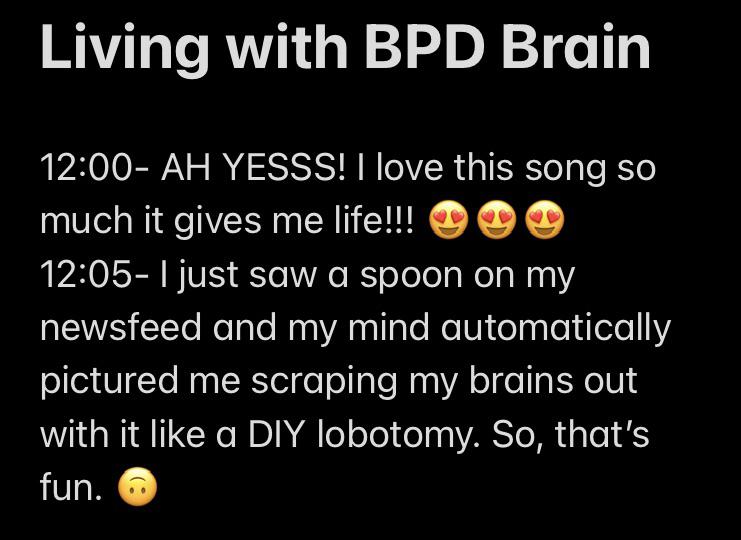 Living with BPD Brain r/BPDmemes