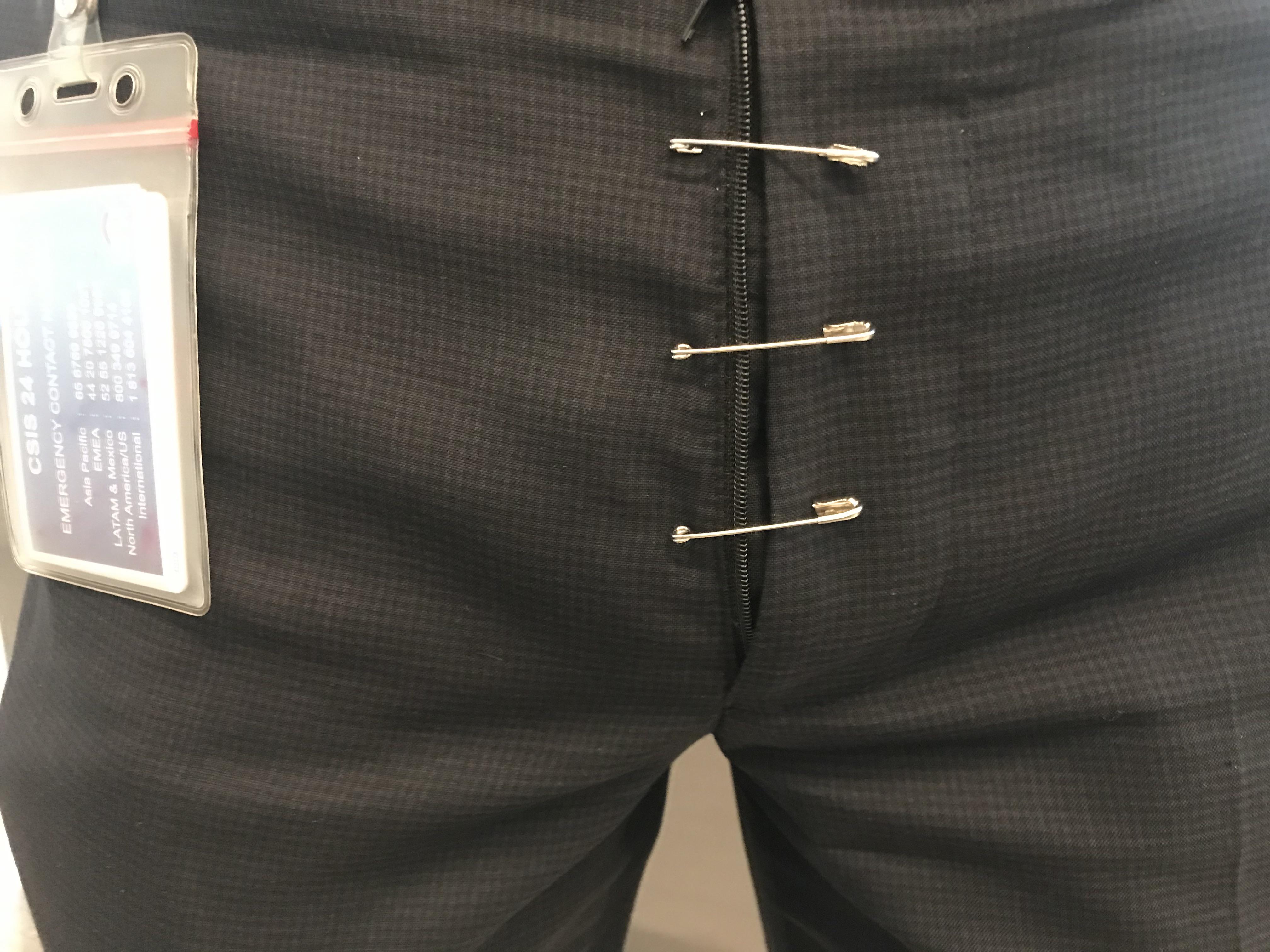 My zipper broke at work, right before a few important meetings. r