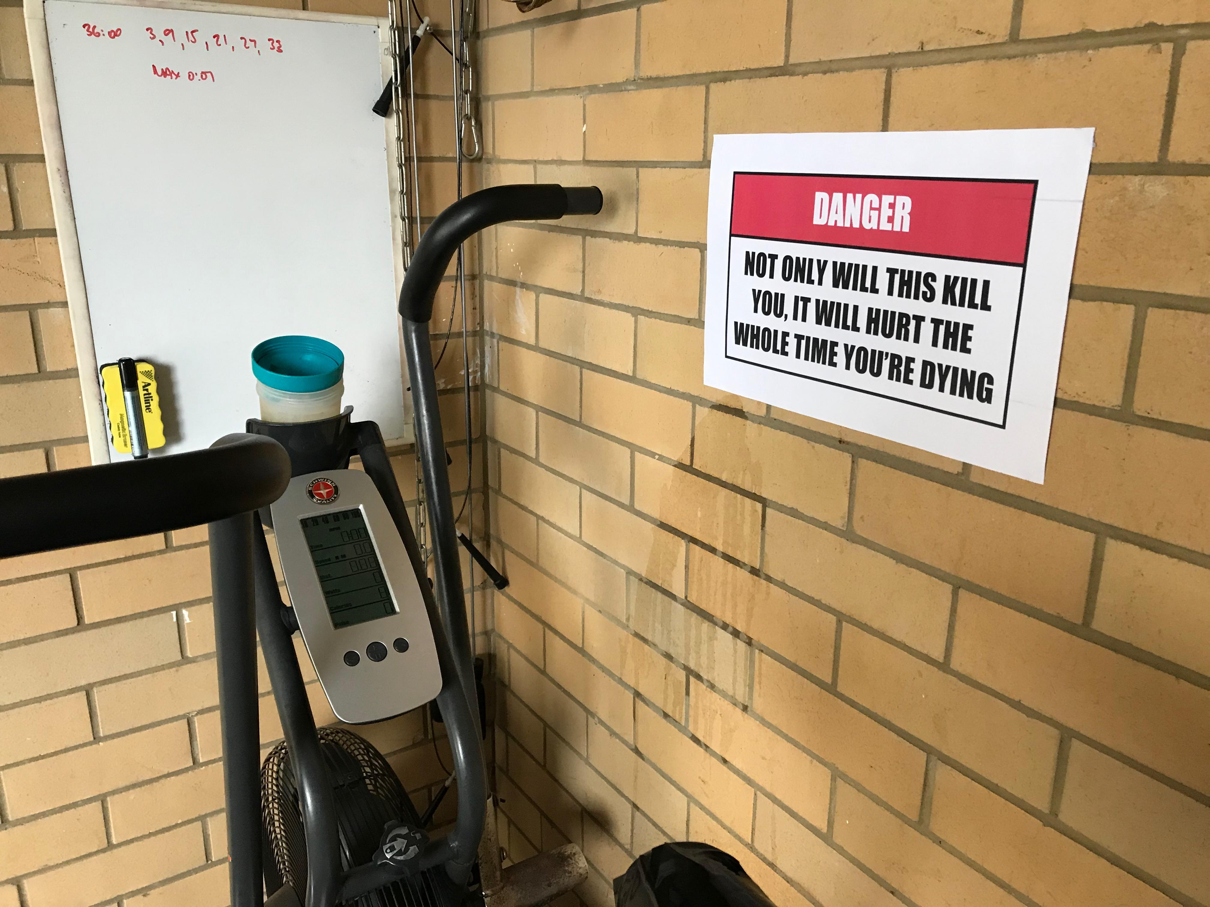 Occupational health and safety notice for the home gym r/crossfit