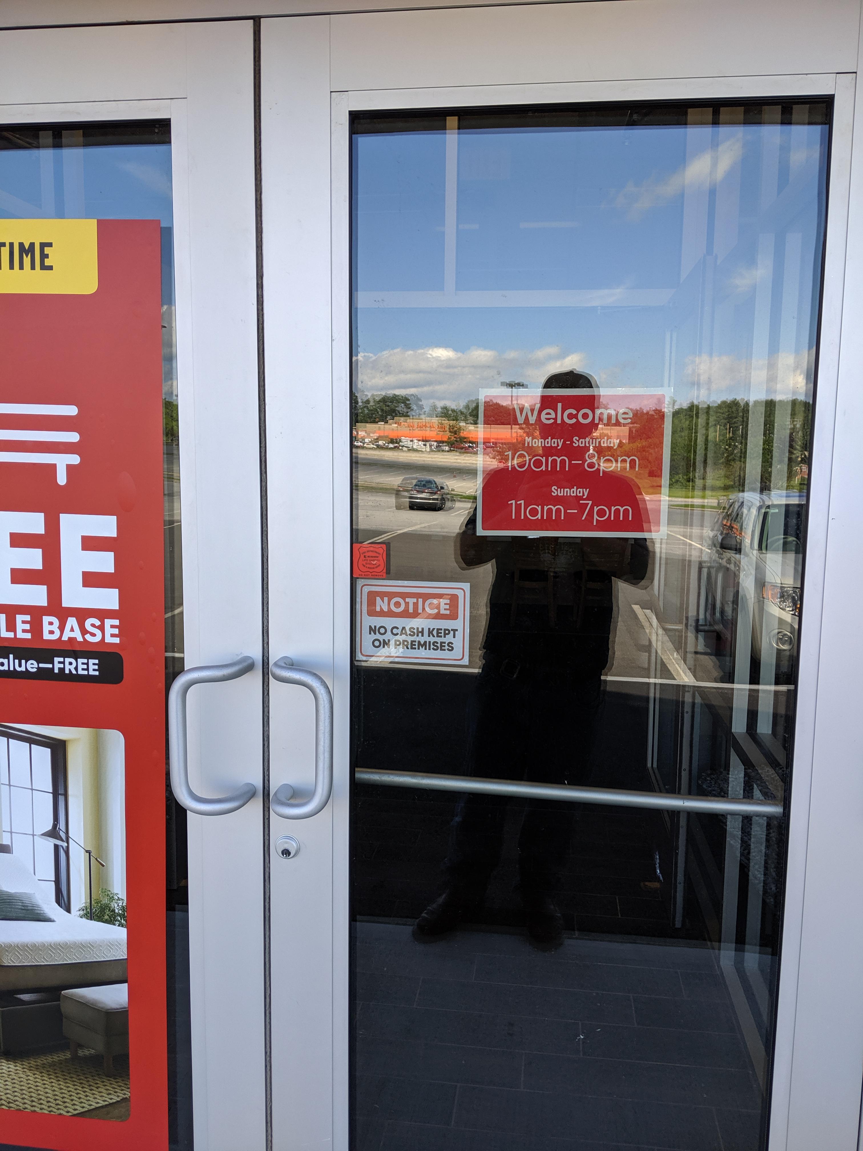 I was told I had to be here at 10am to make sure my mattress gets