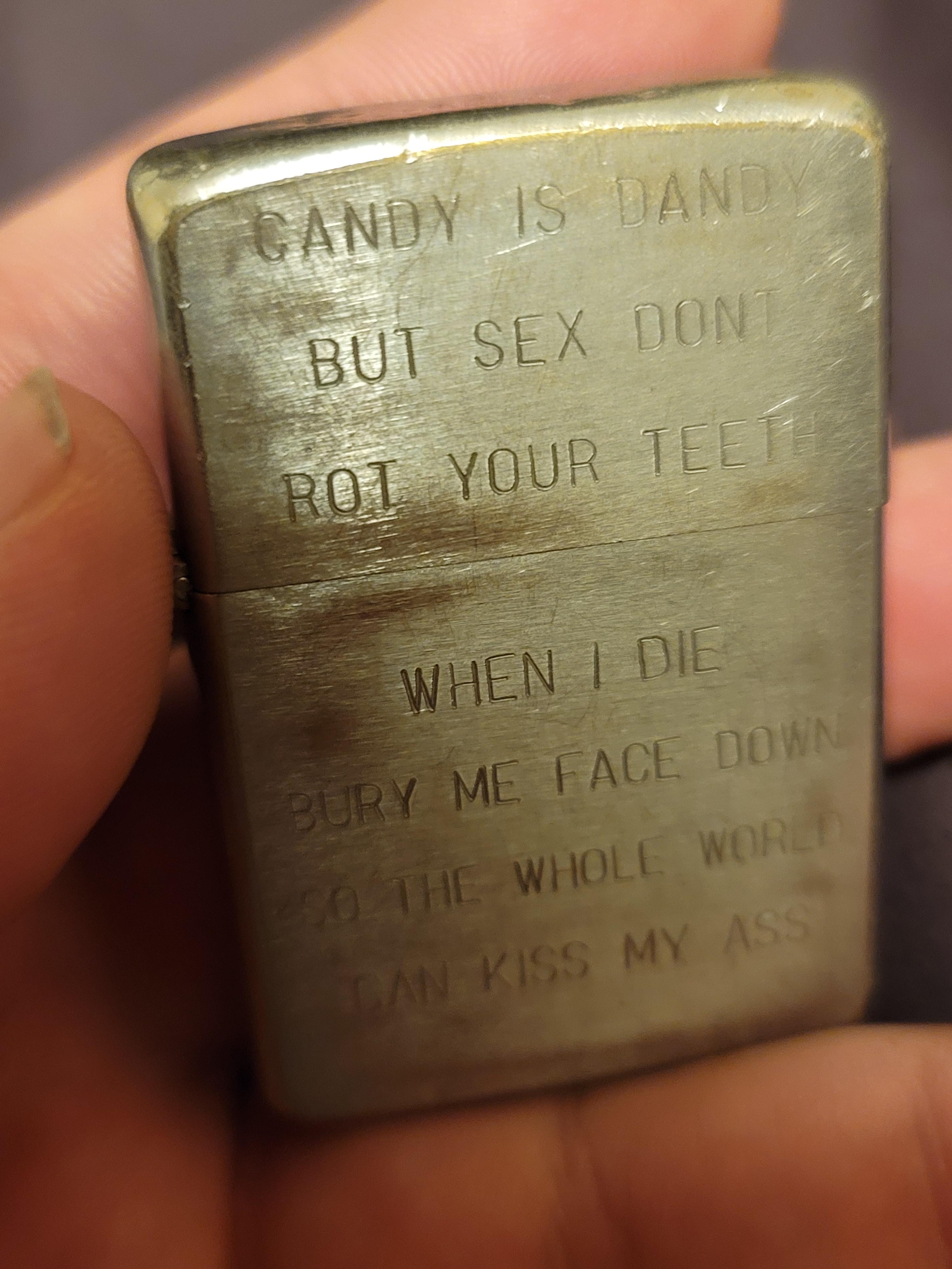 Black Crackle Zippo, never been fired. Zippo