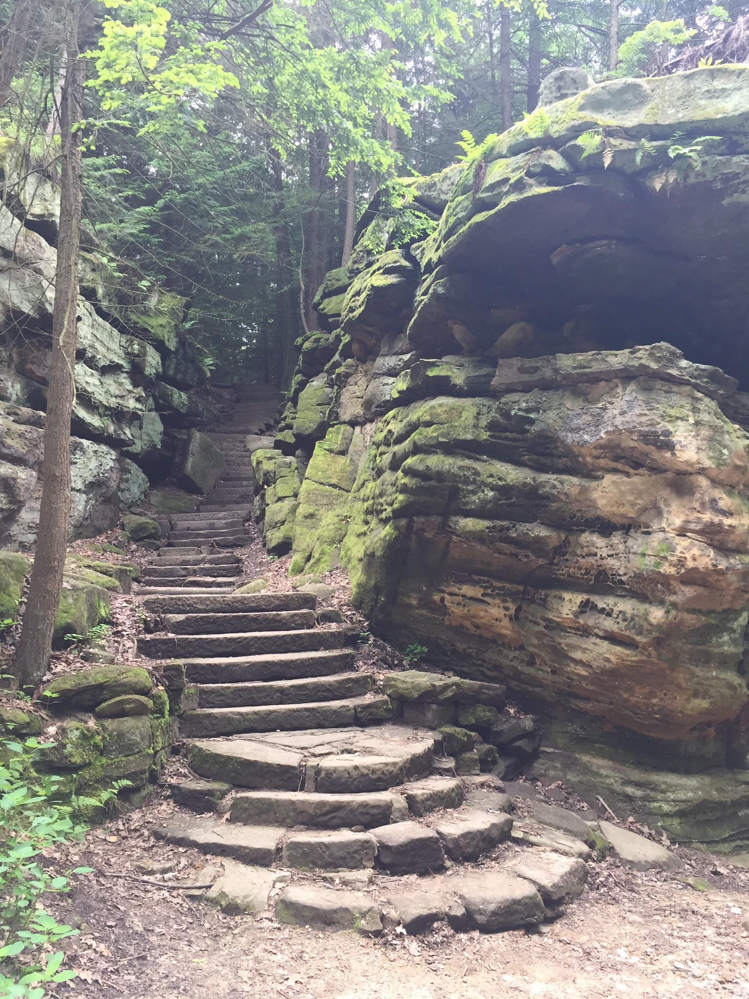 The ledges trail at the Cuyahoga Valley National Park in Peninsula