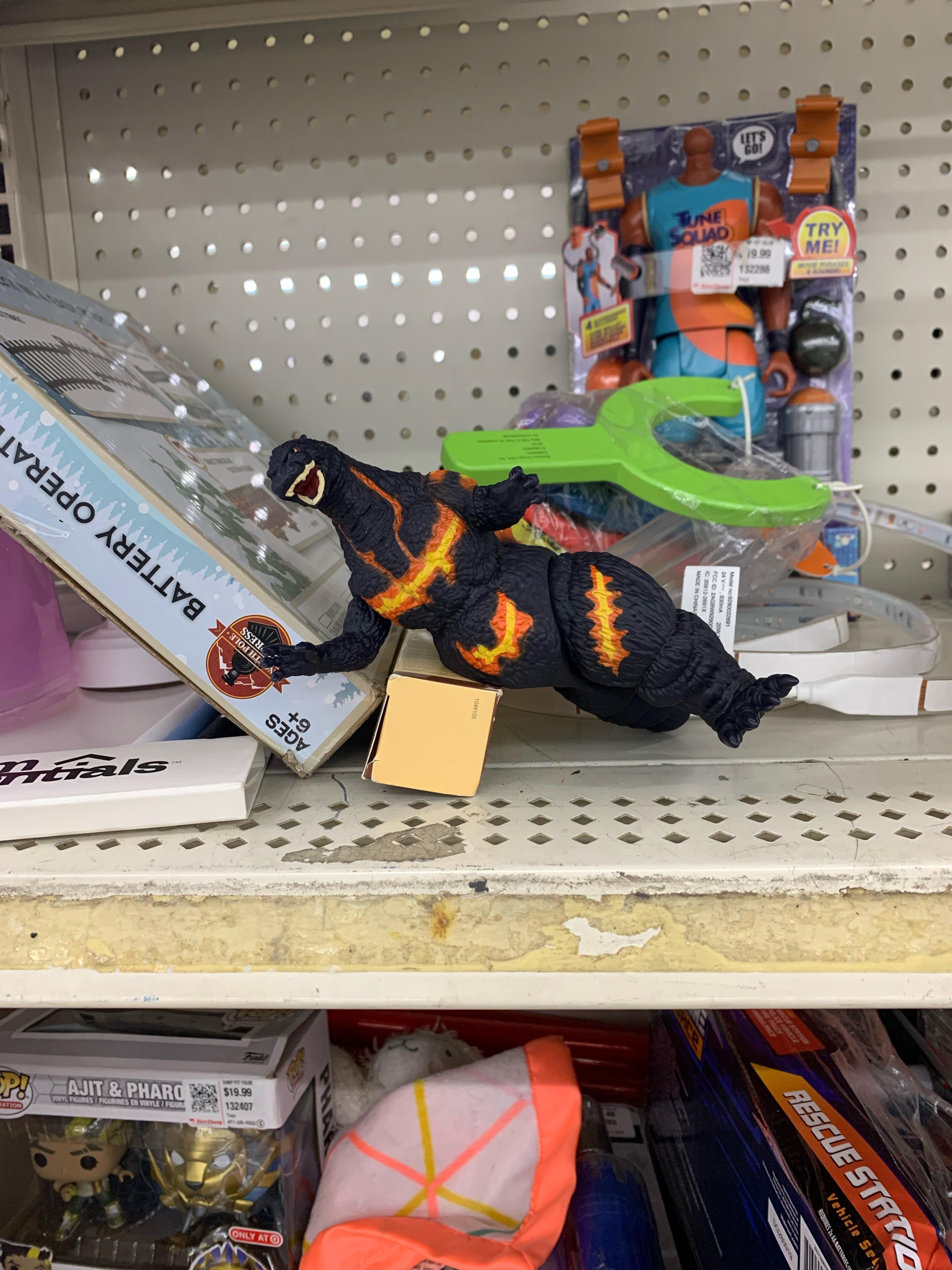 Found this poor guy at dirt cheap GODZILLA