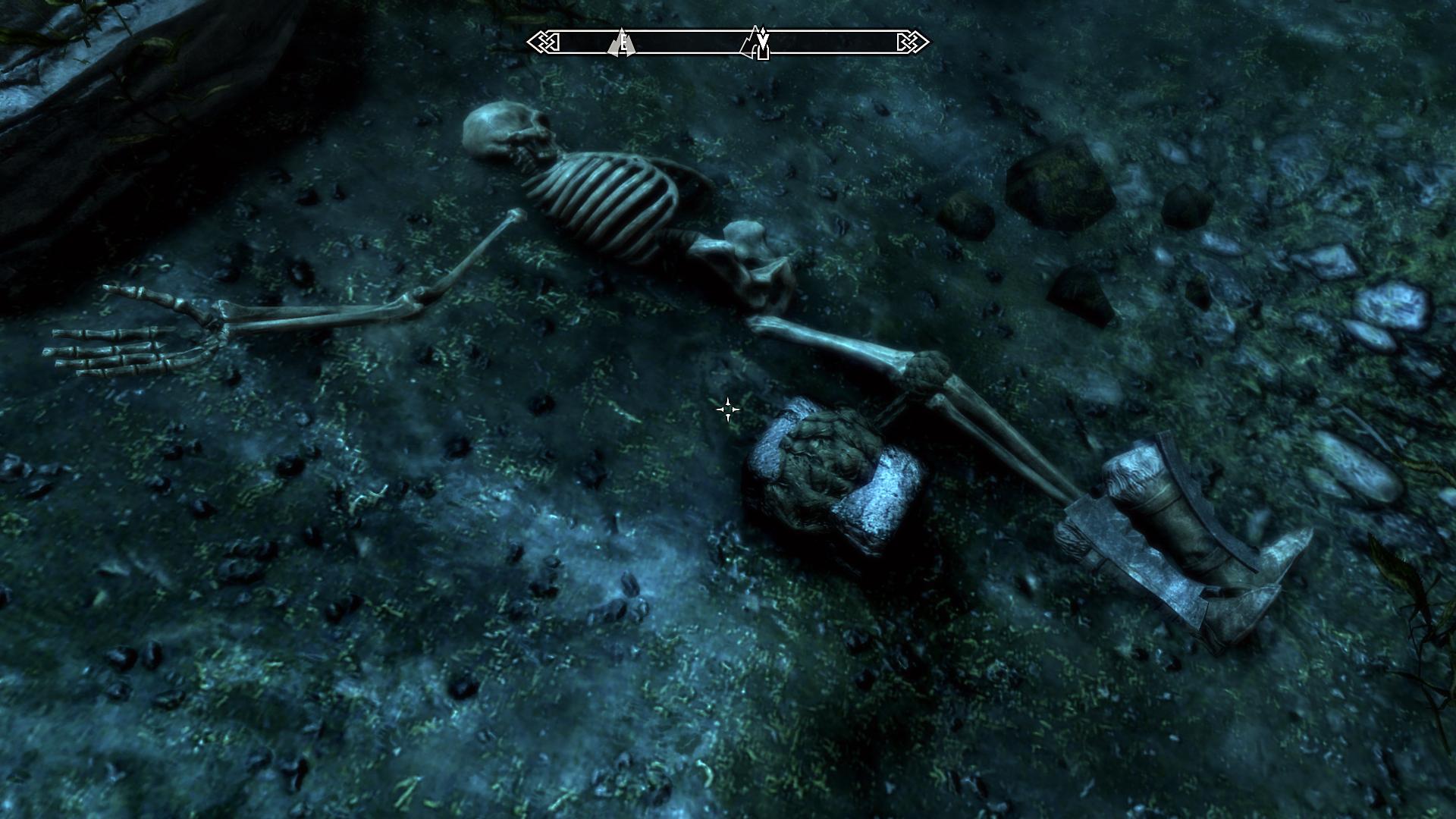 Found this poor soul sleeping with the fishes at Darkwater Pass. No