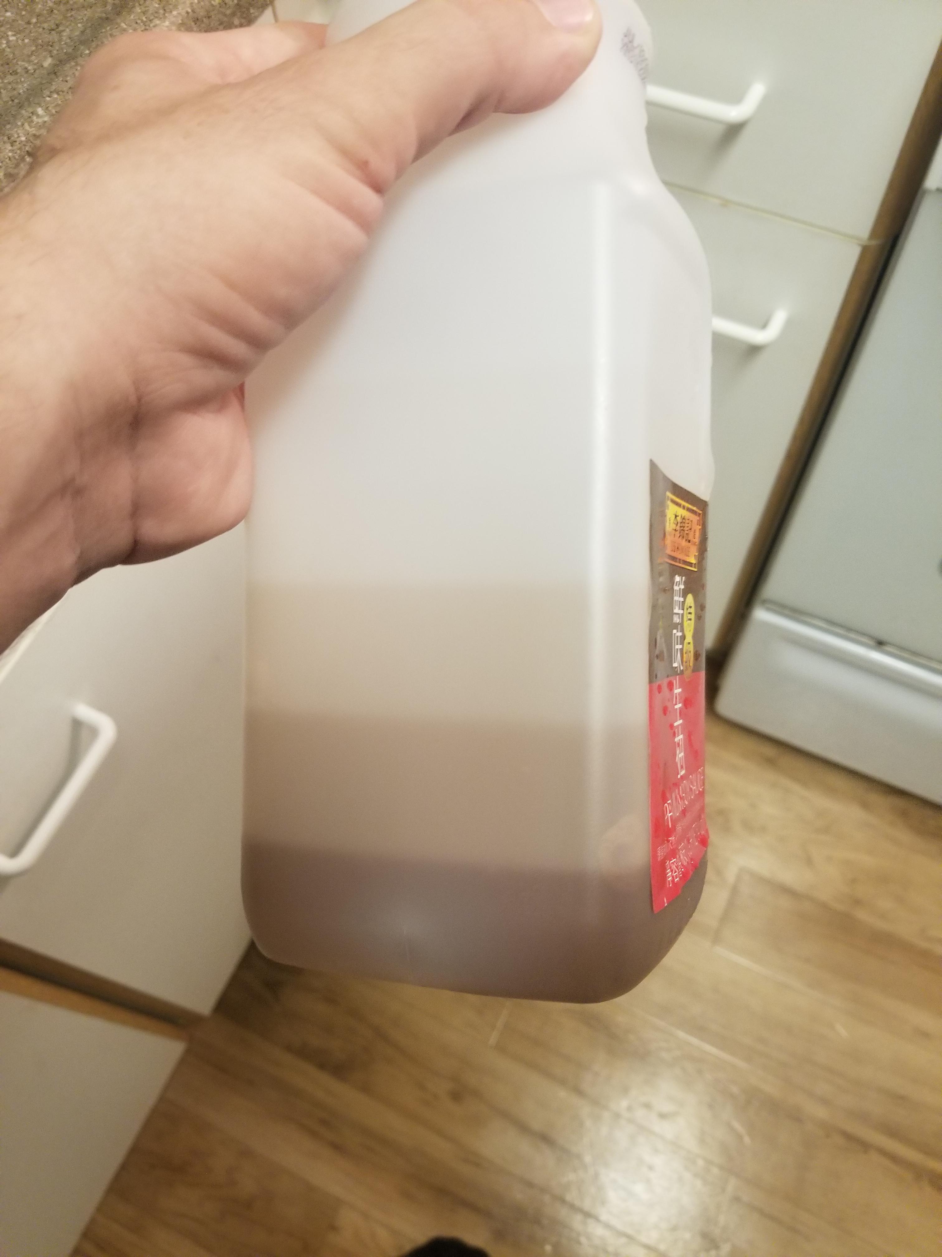 You can see each successive refill of my smaller soy sauce bottle. r