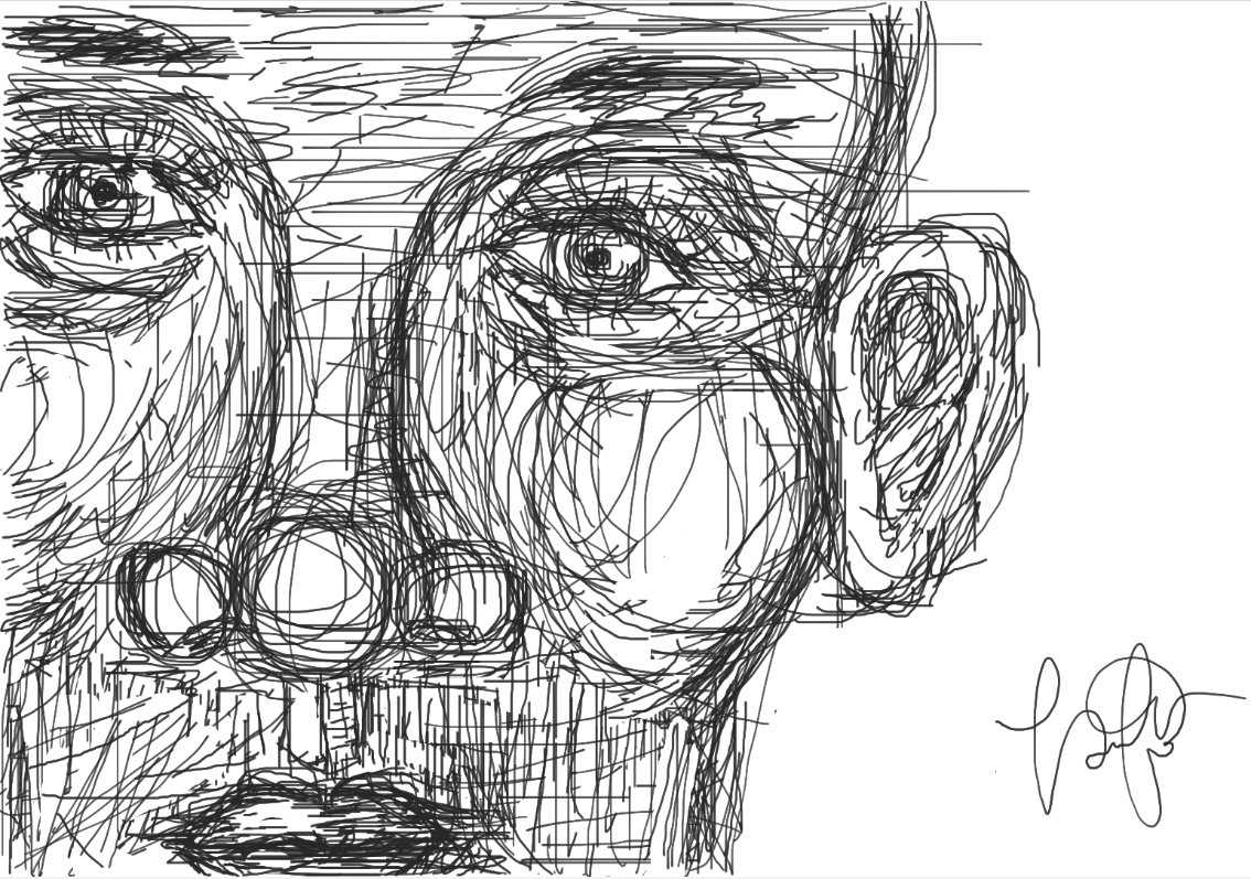 I tried drawing in google jamboard TwT r/sketches