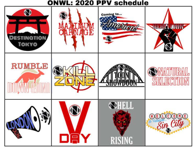 2024 Wrestling Ppv Schedule Finally finished my CAW show’s PPV schedule for Universe mode. Arenas