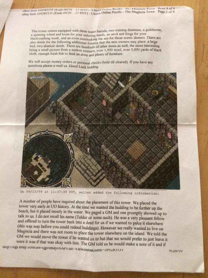 Ultima Online 1999 Pacifica server Tower Sale memories... r/gaming