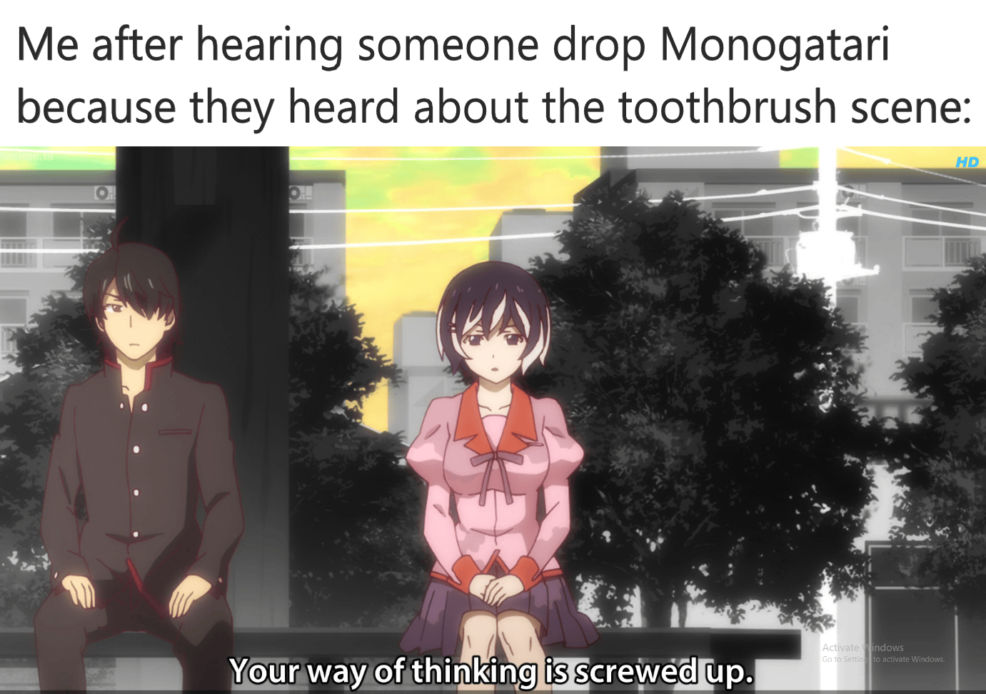 Please reconsider Meming Monogatari Owari Ep. 7, Meme 1 araragimemes