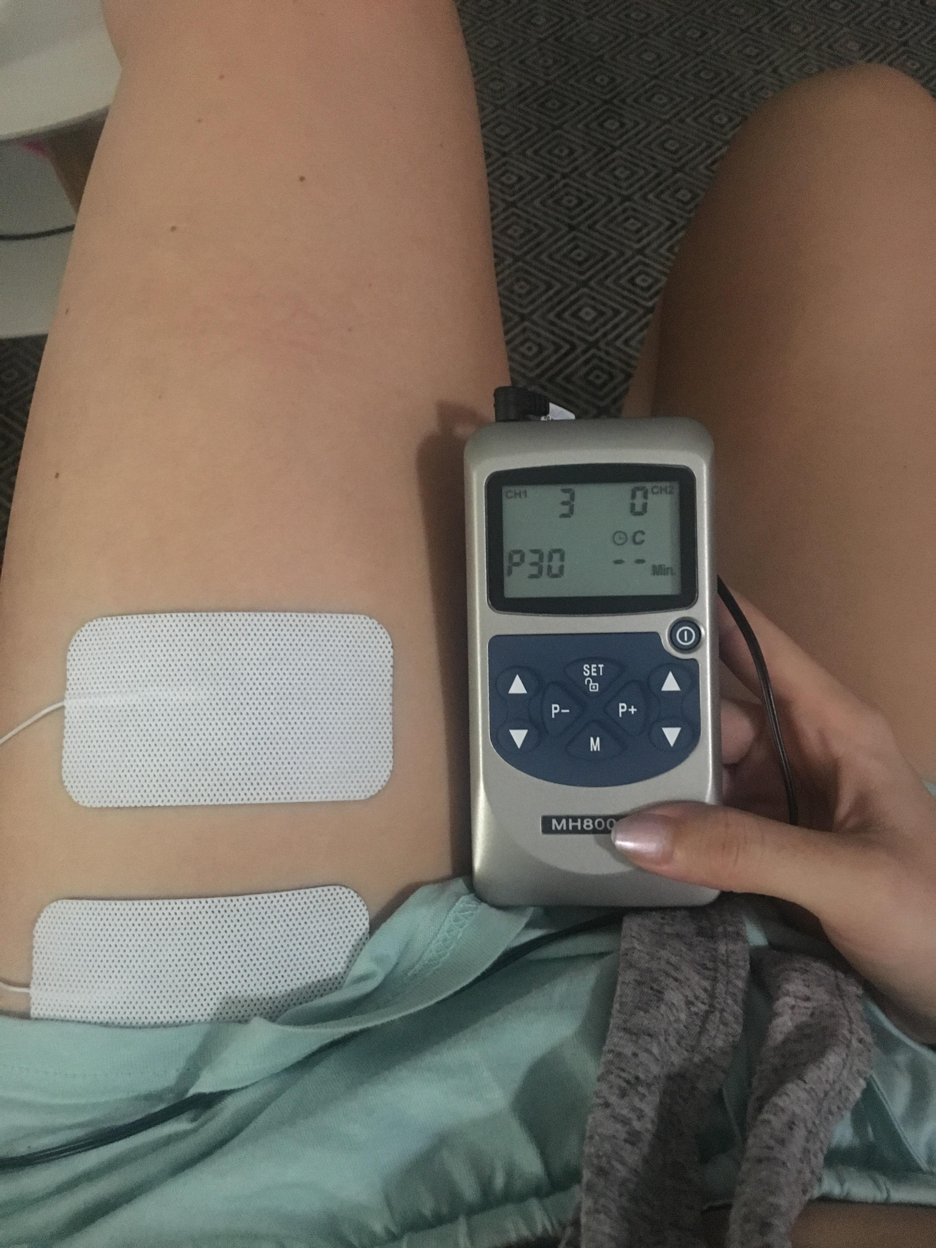 Sitting here with my TENS machine as the pain travels down my leg