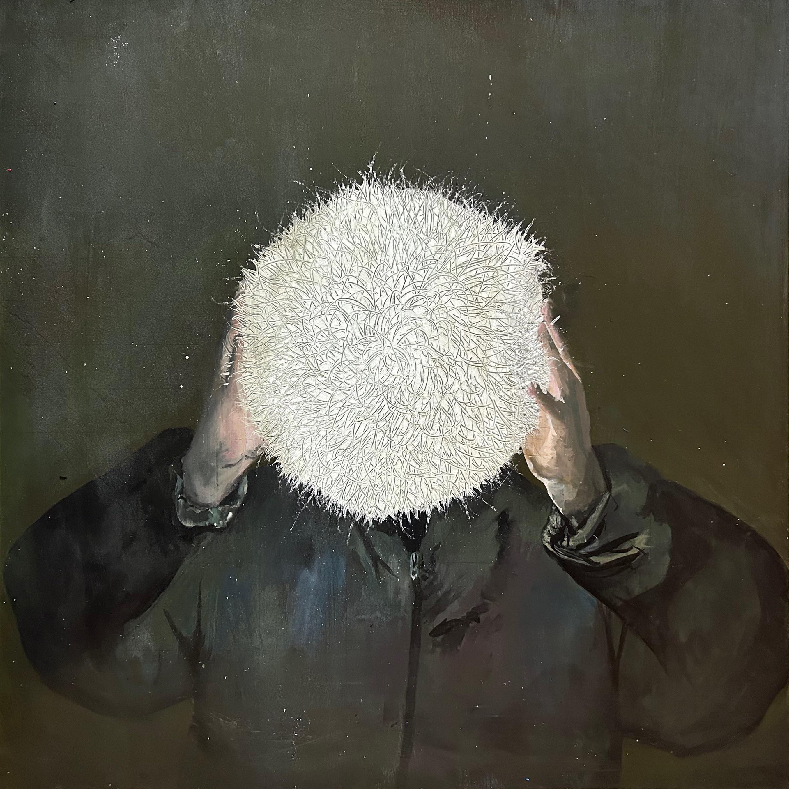 “Hold On Tight It Might All Blow Away”, Me, Acrylic, 2023 r/Art