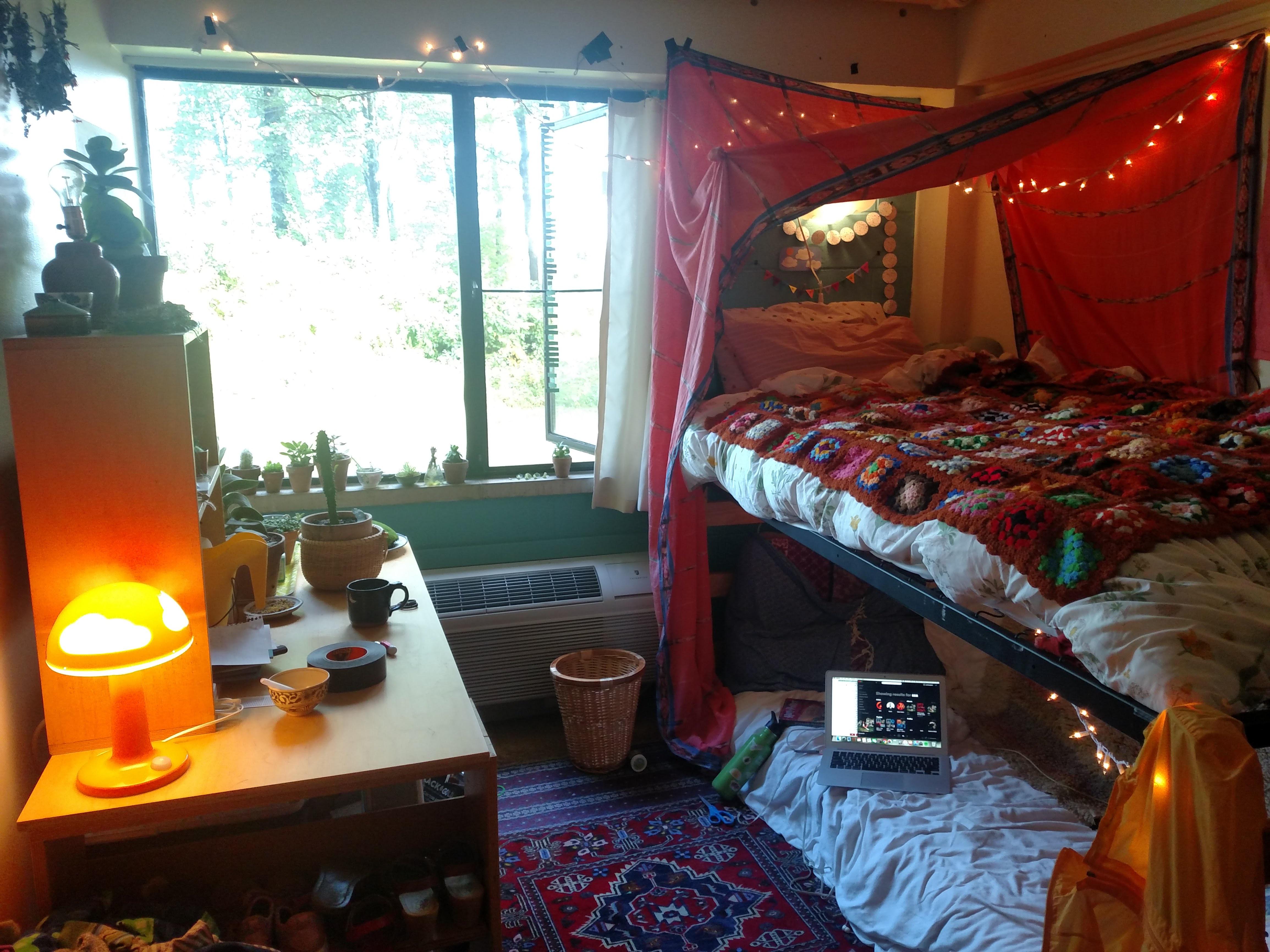My dorm room not a cottage but close enough r/cottagecore