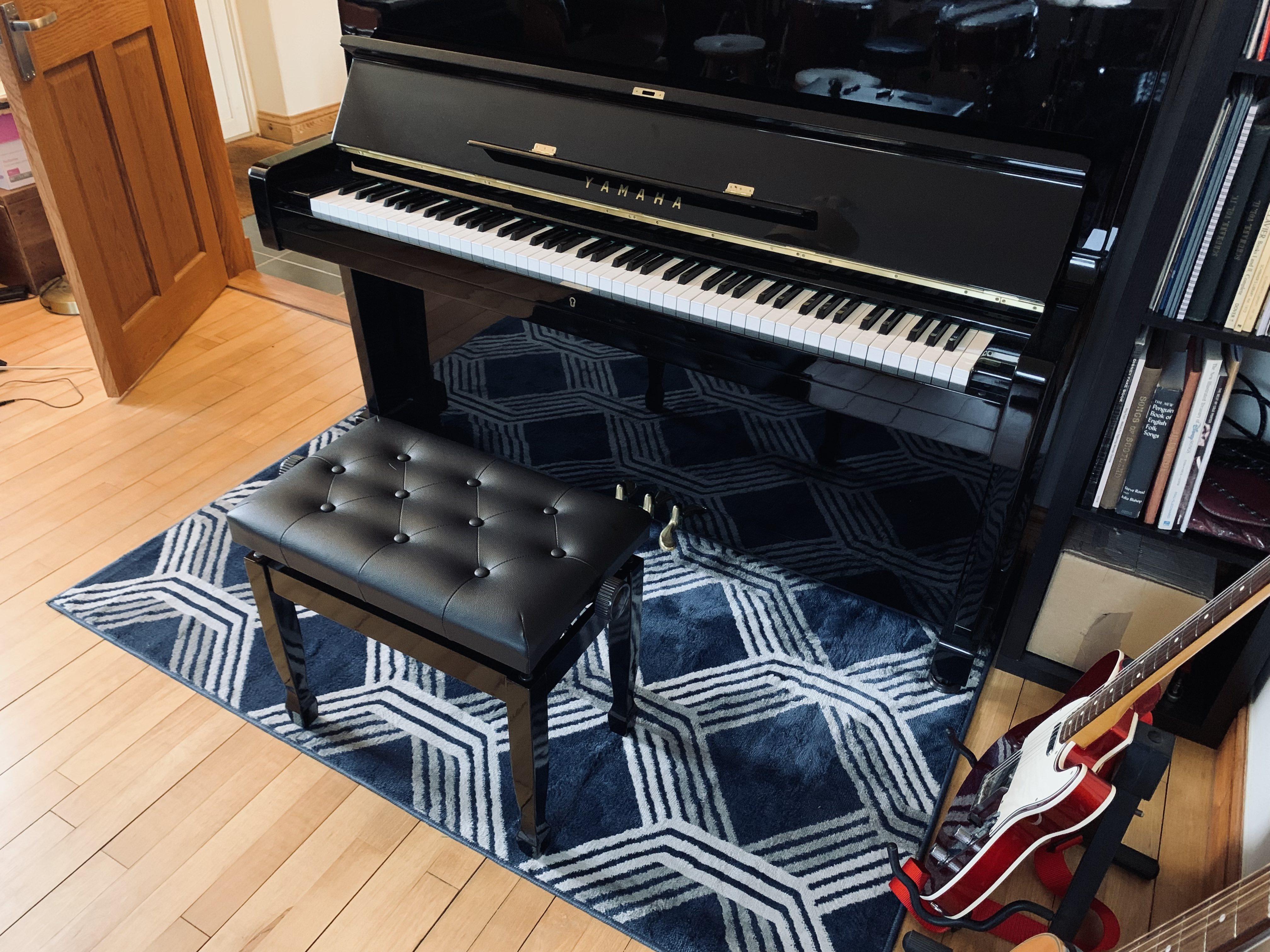 Finally put a rug under my piano — it's improved the tone by a