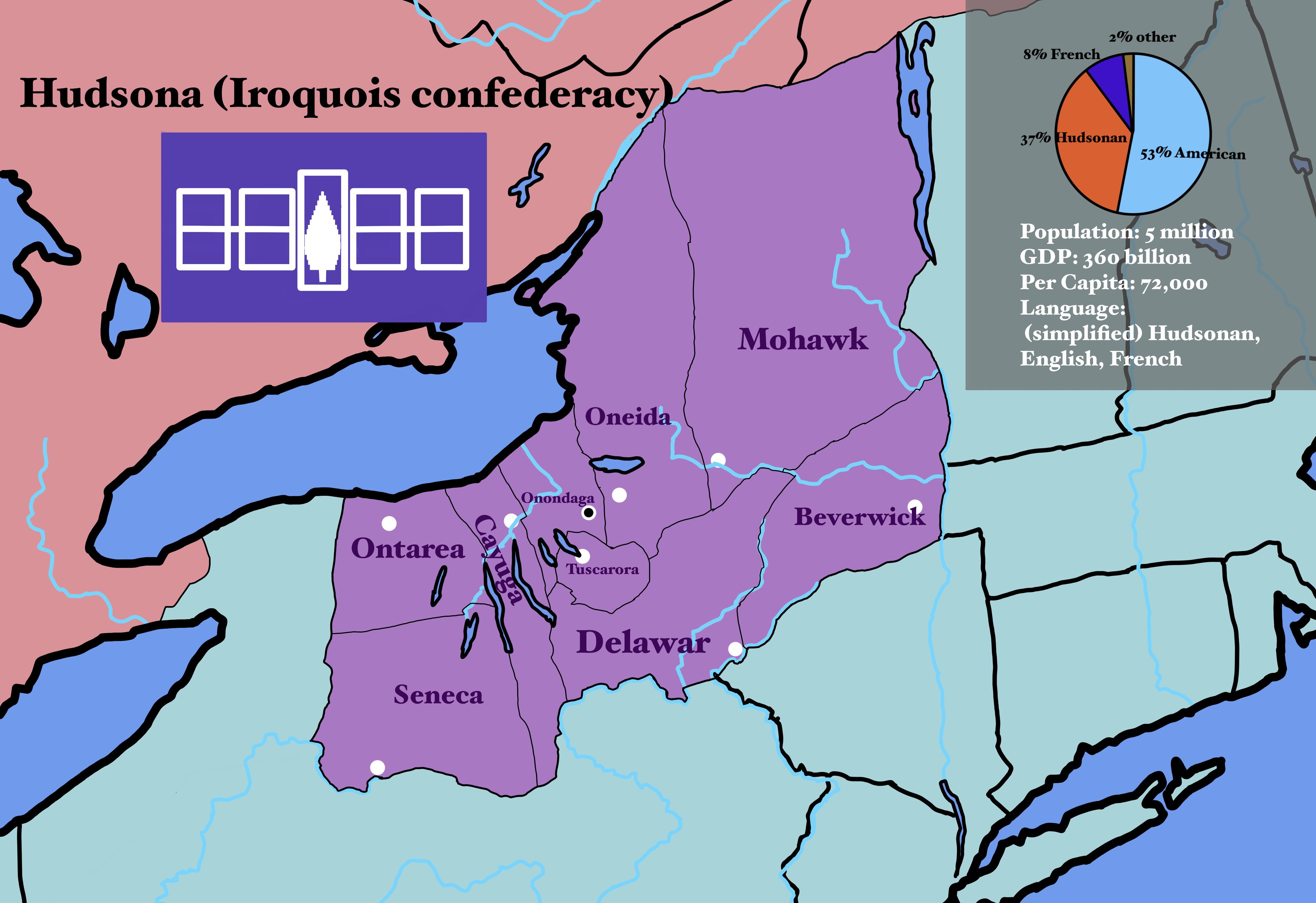 What if the Iroquois Nation survived to this day? r/imaginarymaps