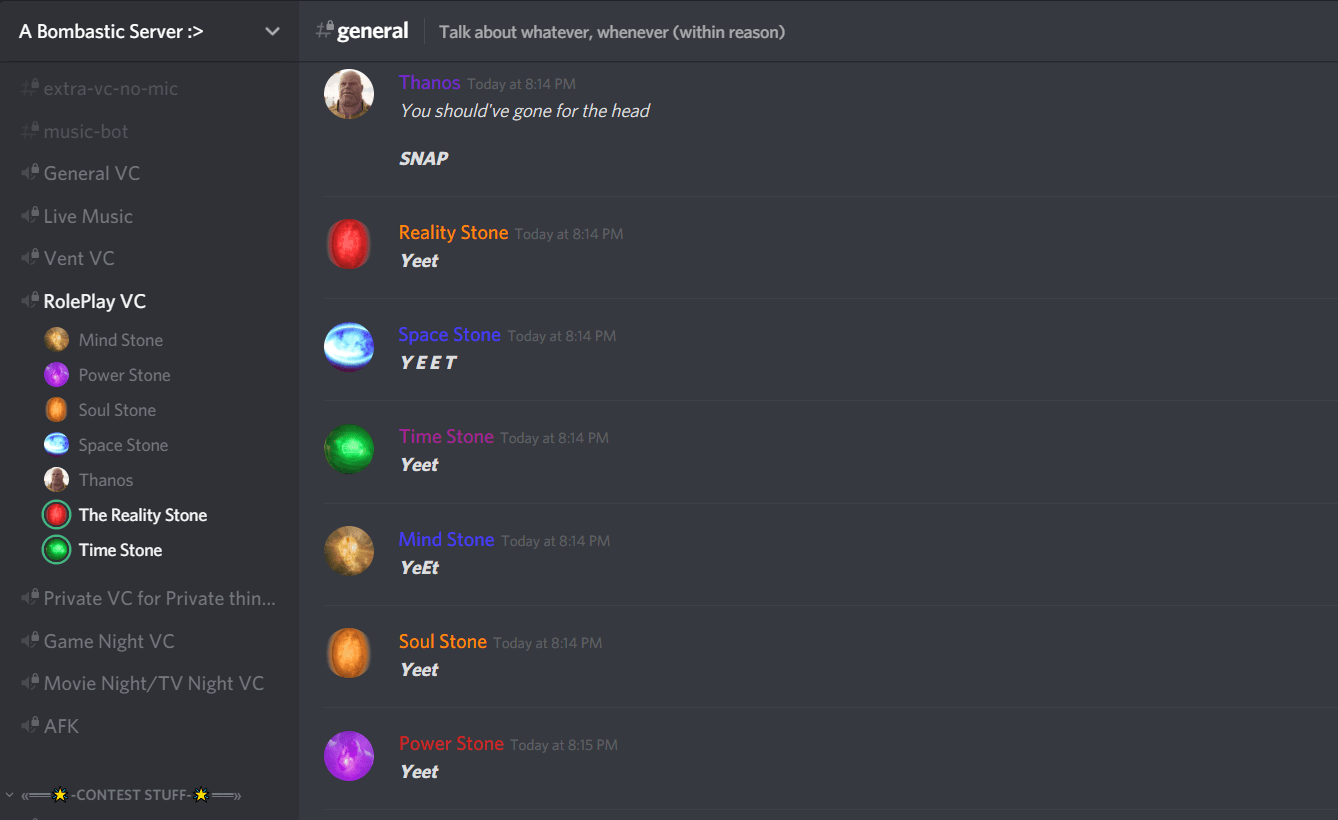 This does bring a smile to my face. UnexpectedThanos