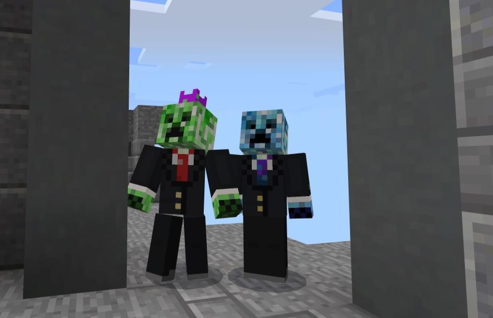 Minecraft Creeper In A Suit Skin