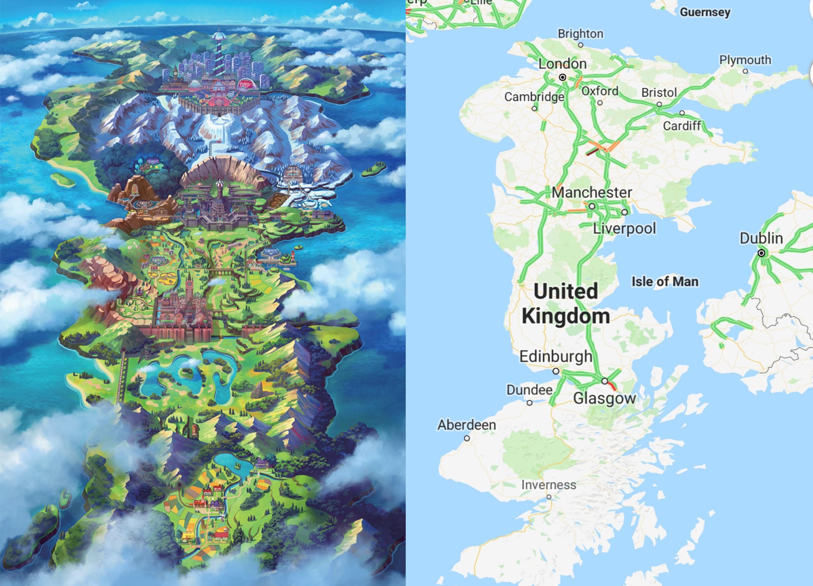 New Pokemon Region is British Isles Upside Down r/nintendo
