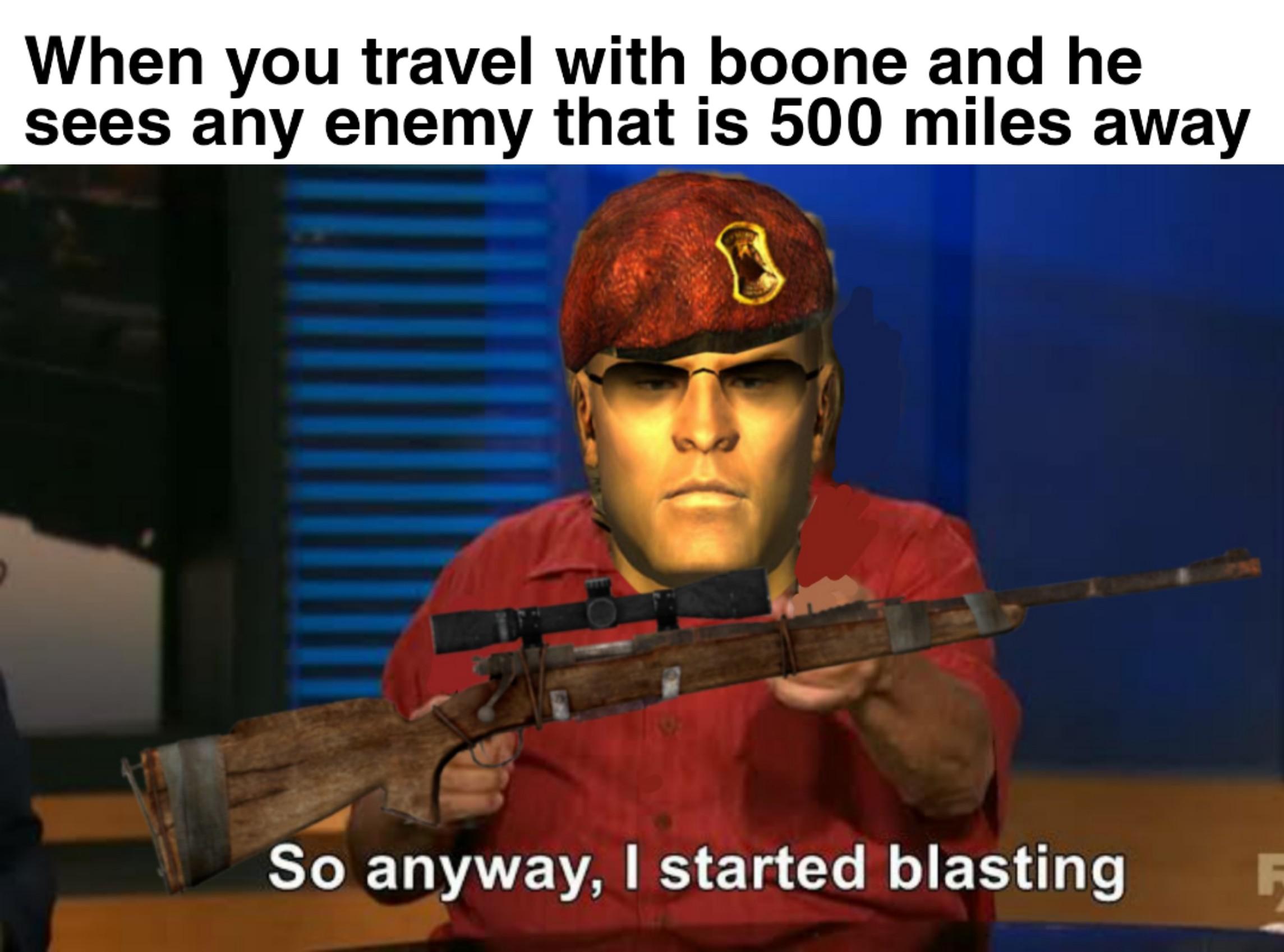 Why can you not behave Boone? r/NewVegasMemes