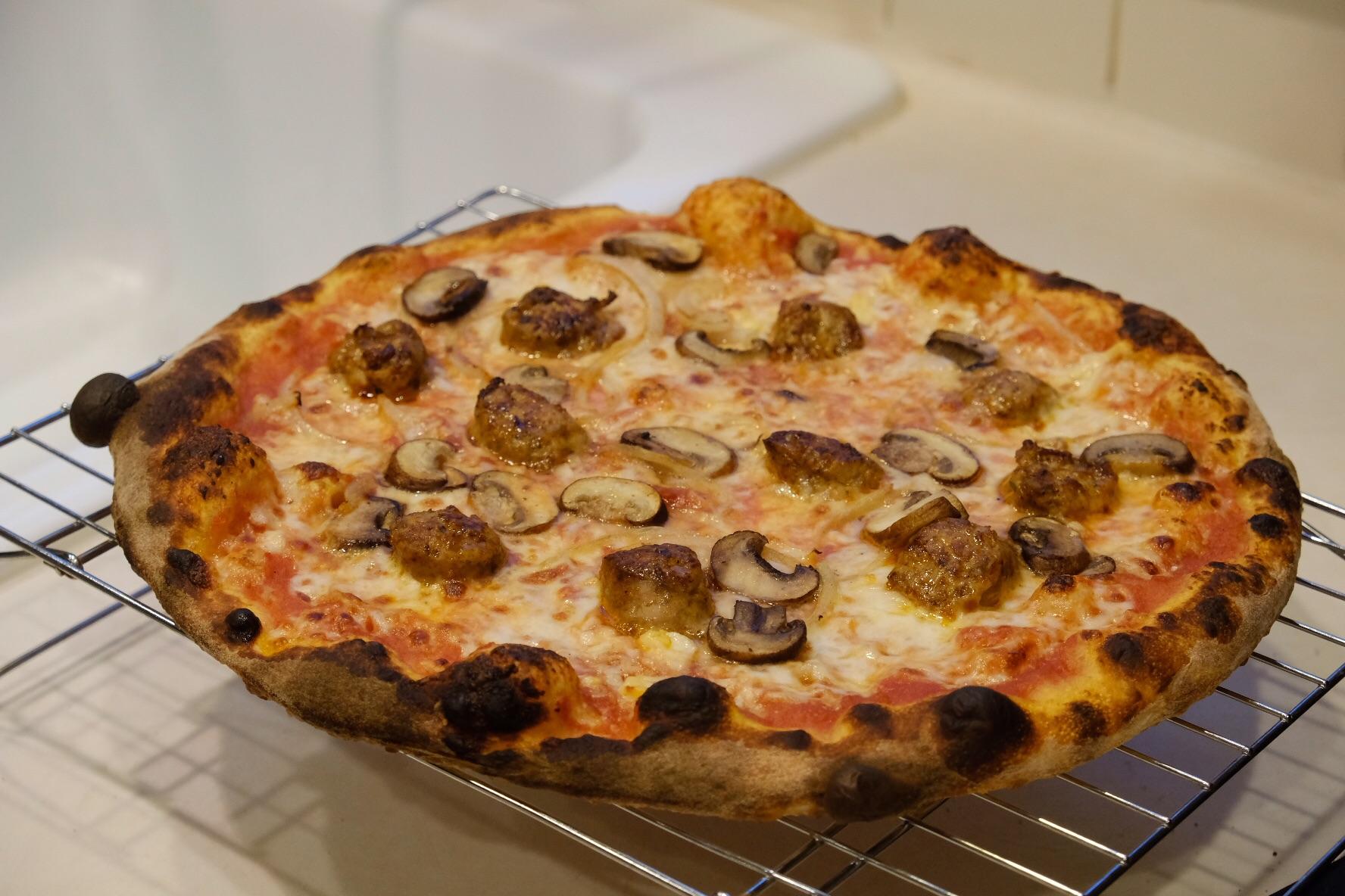 [Homemade] Andouille sausage, mushy, white onion pizza r/Pizza