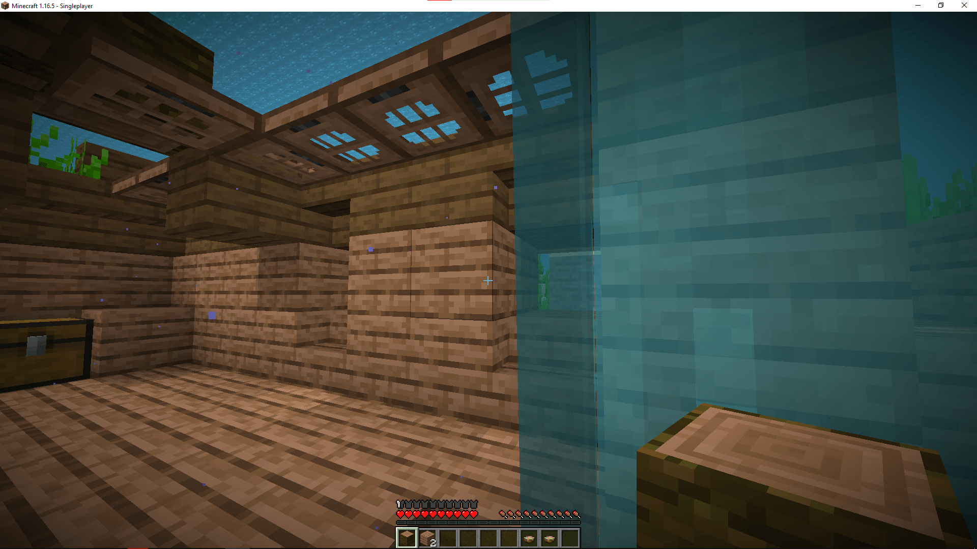 i discover, you can xray with doors underwater! r/Minecraft