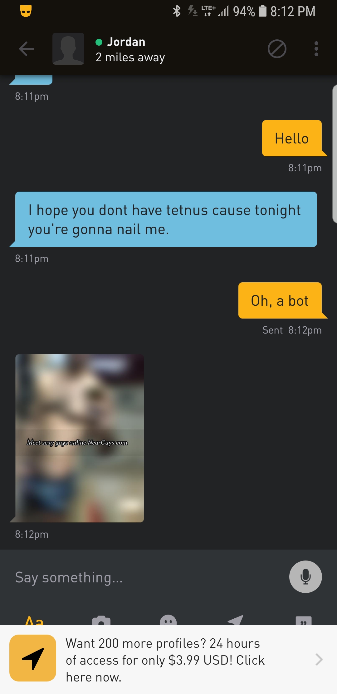 A new pick up line for me. r/grindr